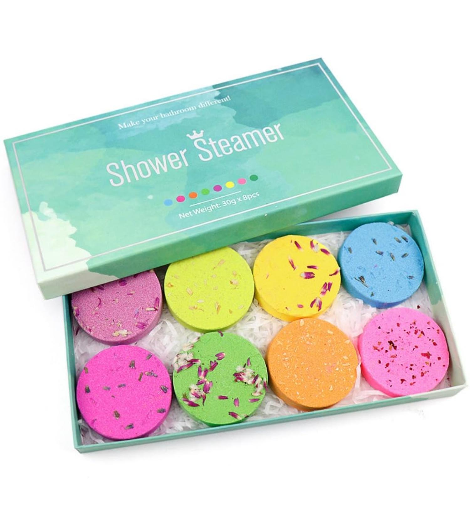 JOYHAZE Shower Steamers Aromatherapy Shower Tablets with Essential Oils for SPA Relaxation Christmas Birthday Valentines Gift Stress Relief Self Care Mixed Aromas (8) - Buy Online on GoSupps.com