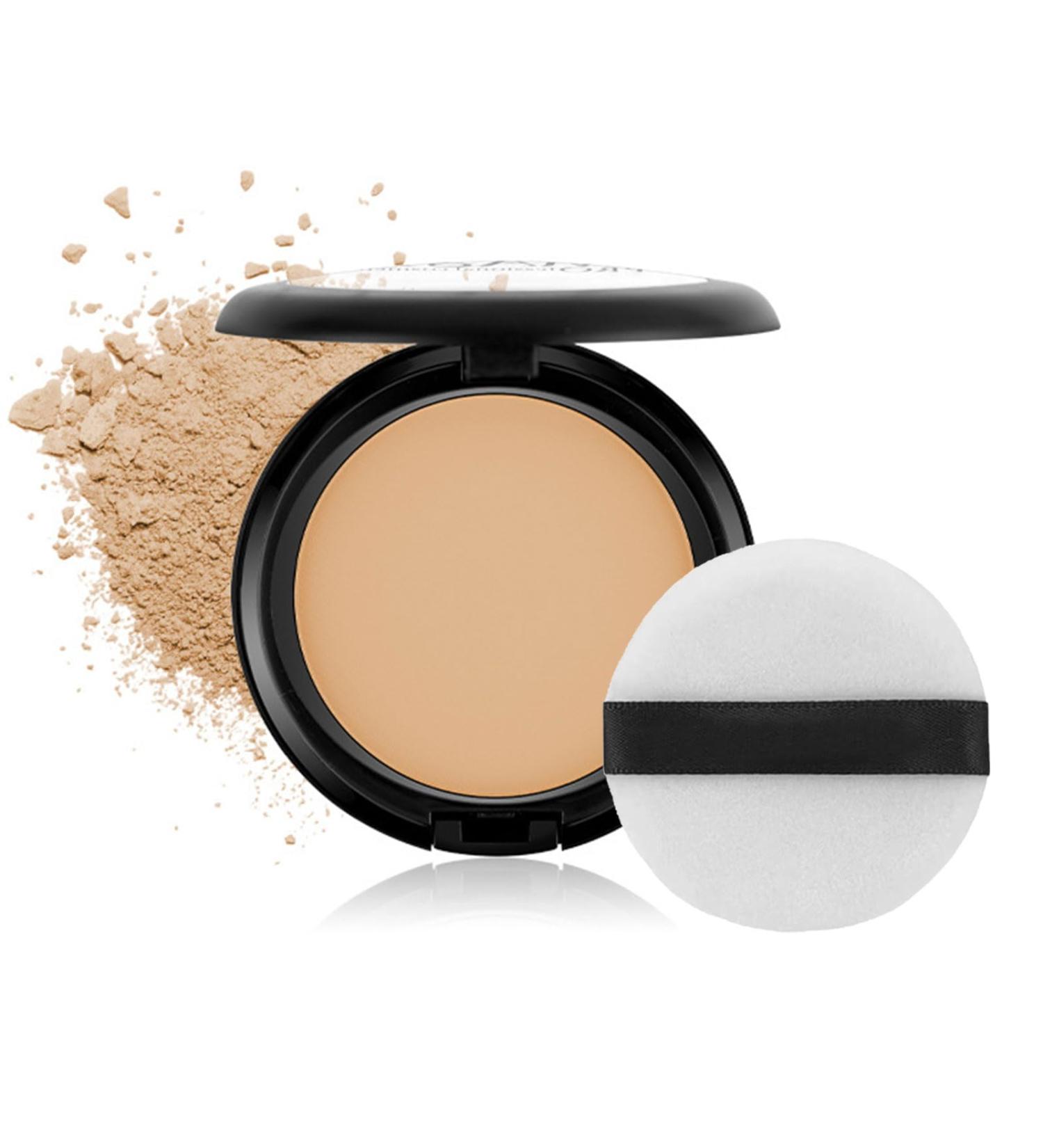 Oil Control Facial Powder-Matte Smooth Setting Powder Waterproof Long-Lasting Setting Powder for Face Show Soft Focus Finish Flawless Lightweight Face Cosmetics (Light Brown) - Buy Online on GoSupps.com