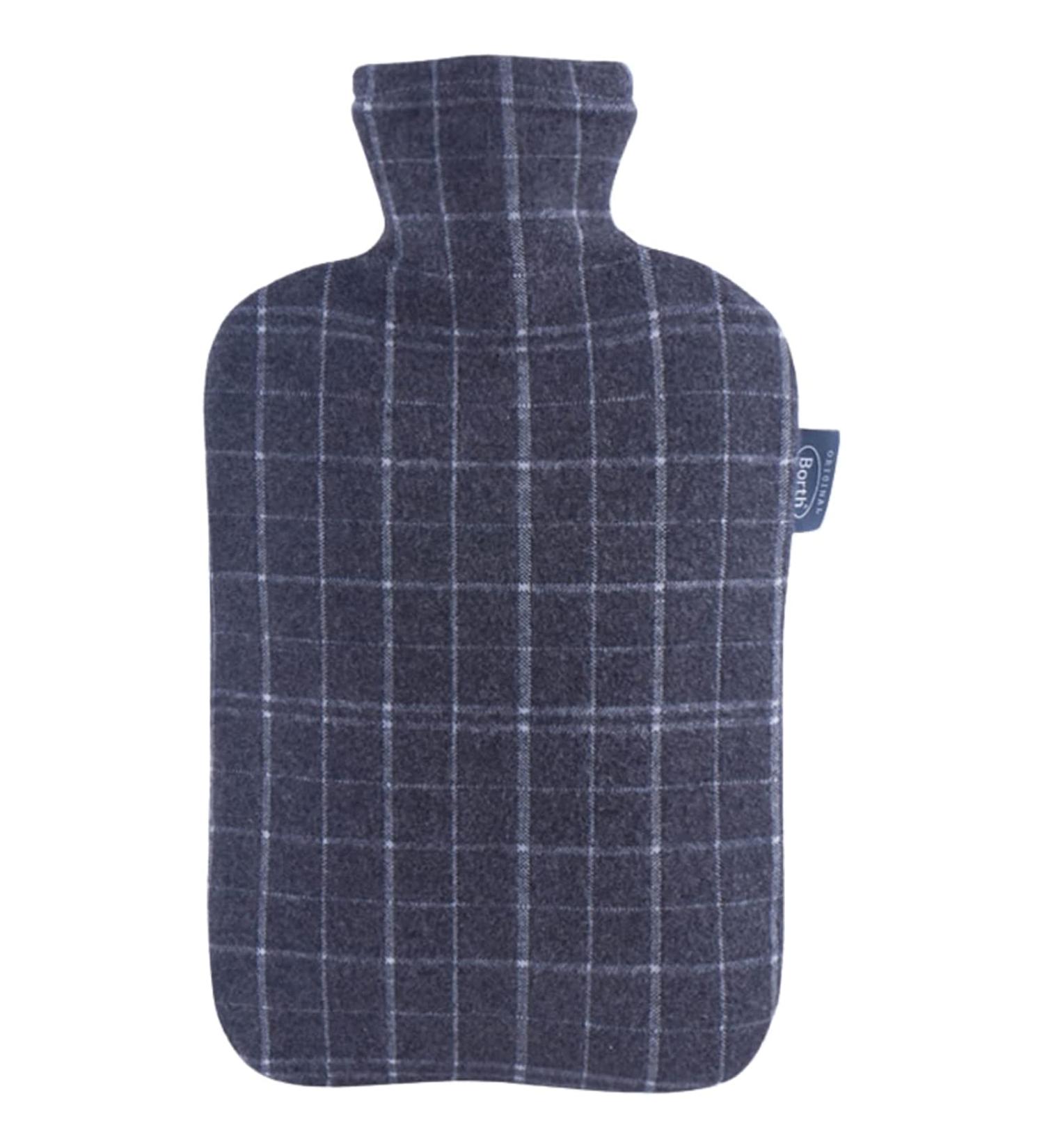 Olotu Classic Scottish Style Hot Water Bottle - 2L Blue Pain Relief & Comfort - Buy Online on GoSupps.com