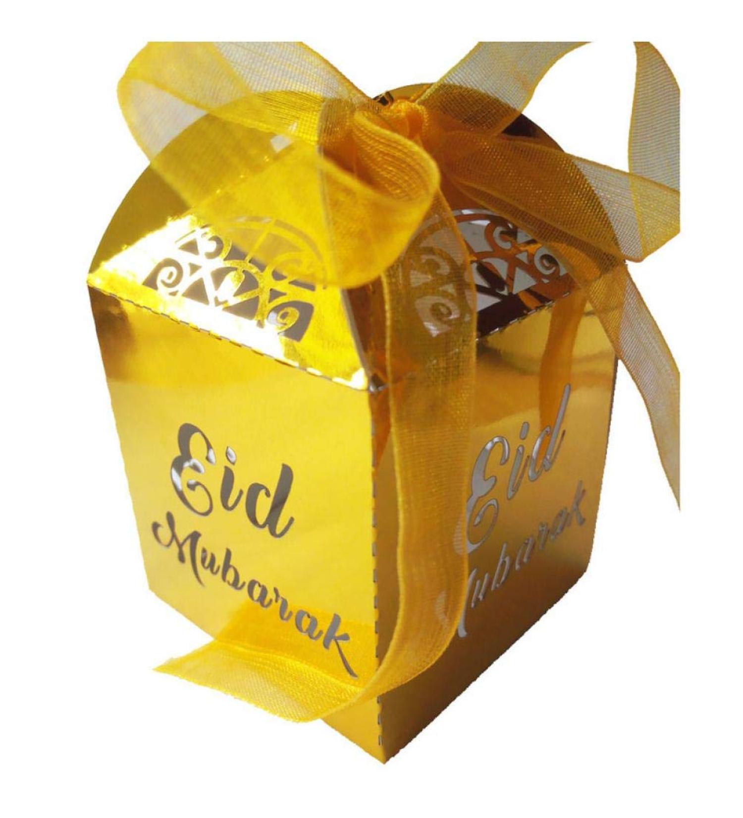 50pcs /lot Happy Eid Mubarak Paper Gift Box Ramadan Decorations Islamic Party Happy Eid Mubarak Decorations - Buy Online on GoSupps.com
