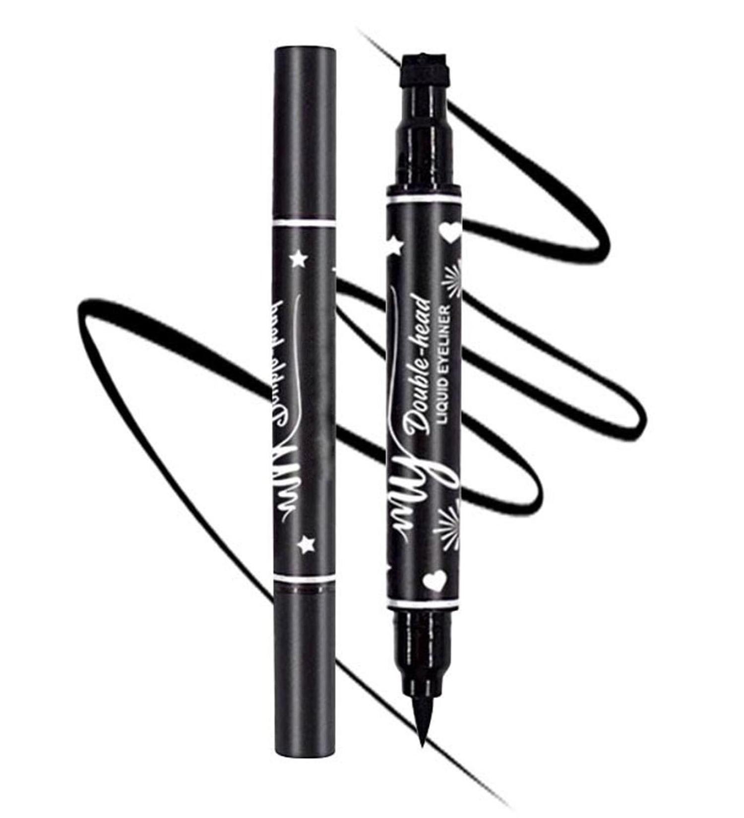 2 in 1 Double Head Liquid Eyeliner Set Female Eyeliner Eyeliner Black Eyeliner template Eyeliner Seal Shape Star the ideal for eye makeup - Buy Online on GoSupps.com