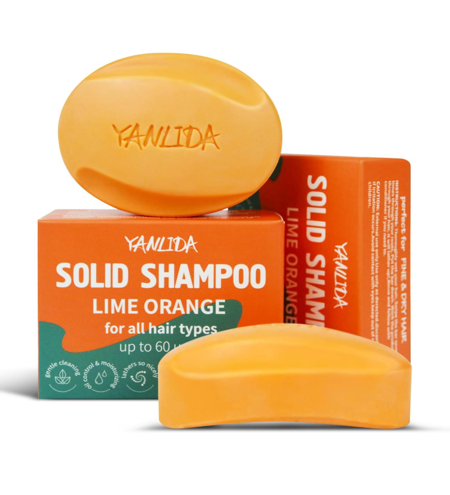 Solid Shampoo Conditioner Bar 2-In-1 | pH Balanced Vegan Citrus Shampoo for Dry Itchy Oily Scalp | Cruelty-Free Hair Care (Pack of 2 - Buy Online on GoSupps.com