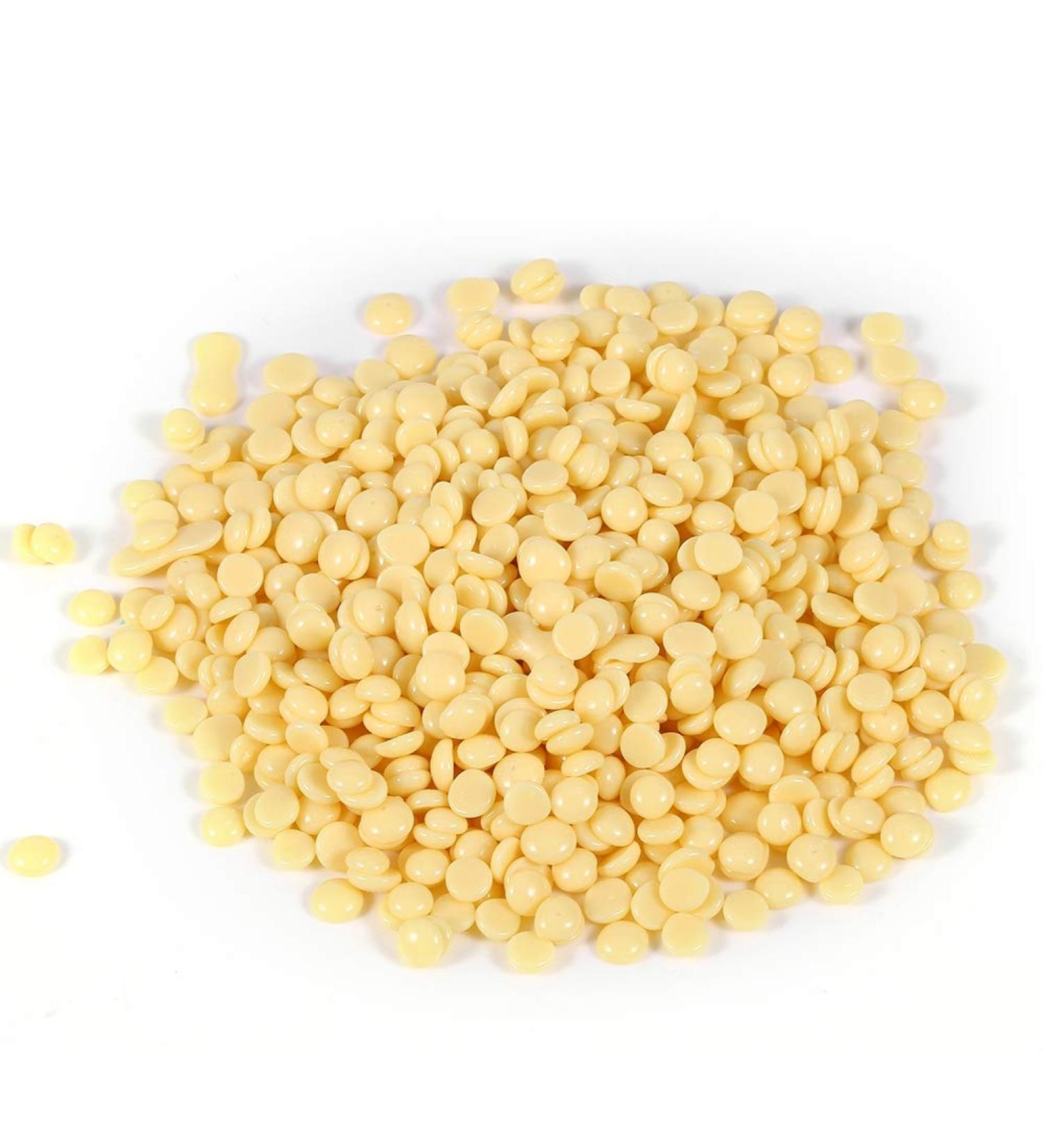 100g Hard Wax Beans for Hair Removal - European Depilation Wax Pearls for Body Bikini Eyebrows & More - Milk Flavor - Buy Online on GoSupps.com
