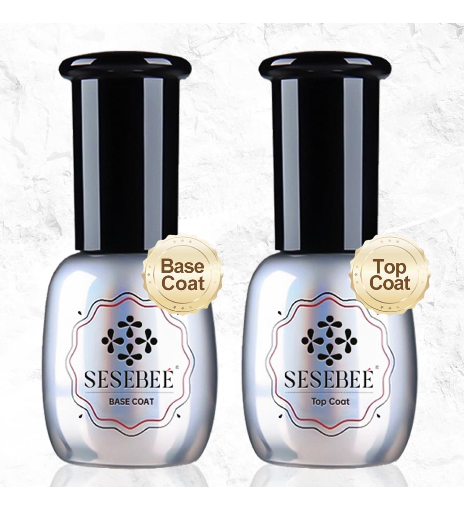15ml Gel Base & Top Coat Set | No Wipe, Soak Off, LED Lamp Dry | Long Lasting Clear Shine Gloss for Nail Art Gel Polish Resin - Tested Formula - Buy Online on GoSupps.com