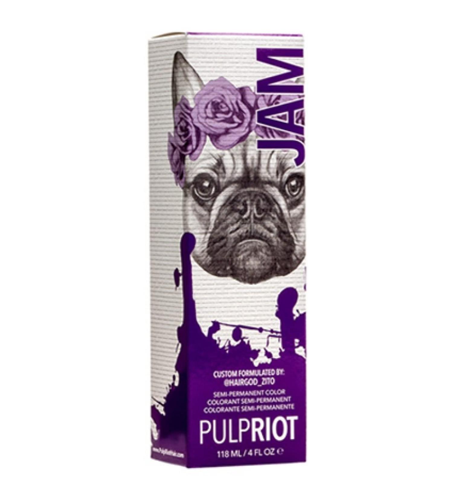 Pulp Riot Jam Semi-Permanent Hair Color 4oz - Vibrant Shade (1 Pack) - Buy Online on GoSupps.com
