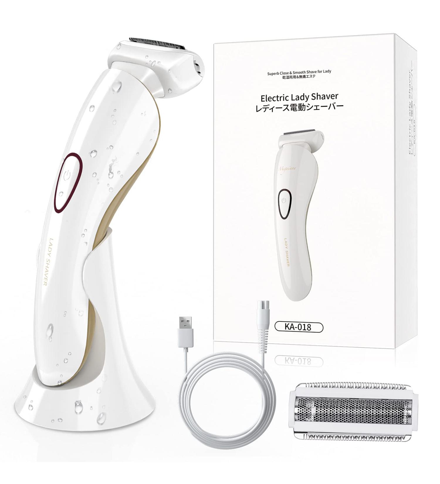 Electric Razor for Women - Cordless Bikini Trimmer & Body Hair Removal | IPX7 Waterproof Wet/Dry Shaver with LED Light - Buy Online on GoSupps.com