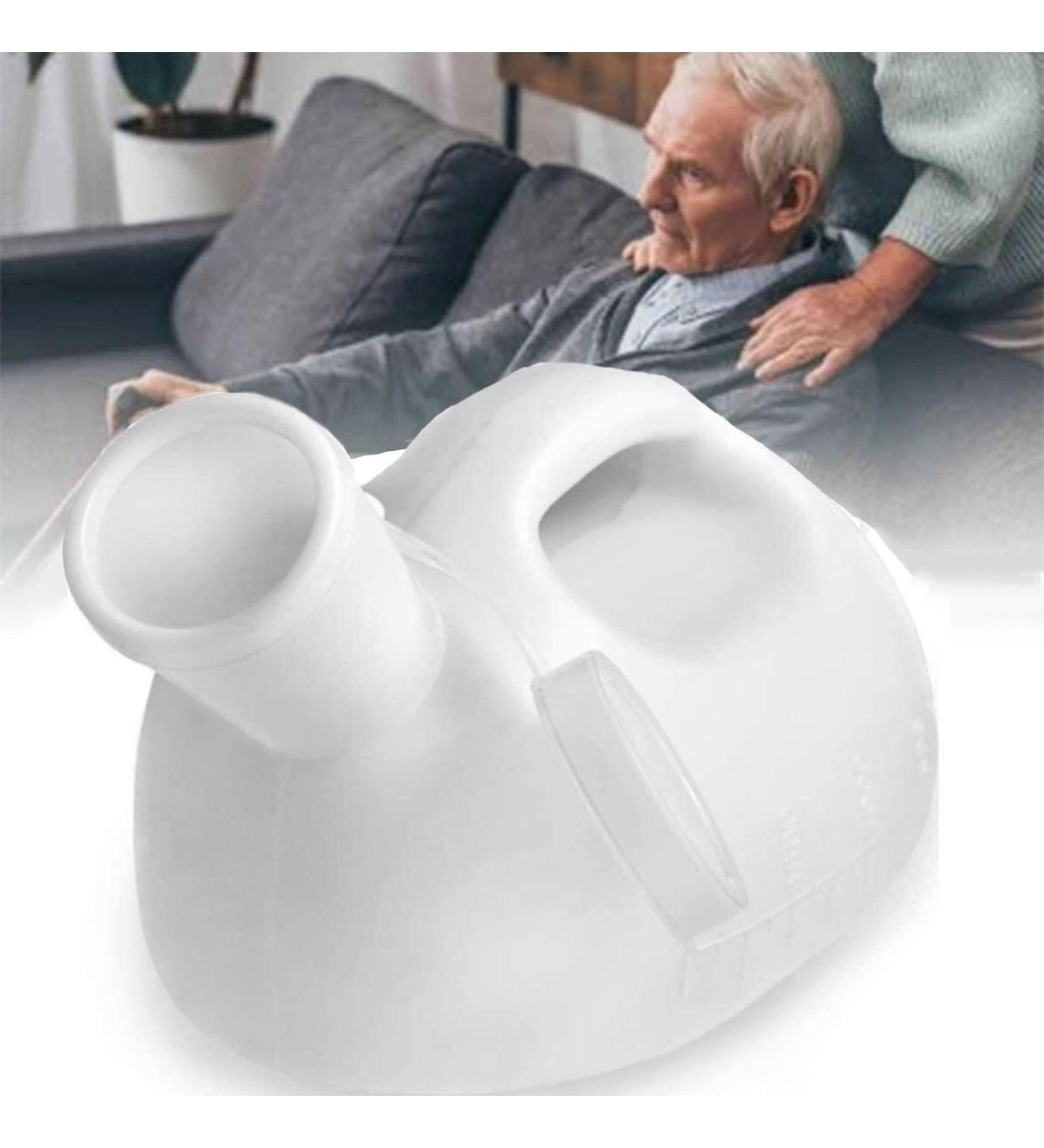ICEMOB Urinals for Men 2000 Ml/66 Oz Male Urinal Bottles with Spill Proof Professional Pee Bottle Portable Urinal for Elderly Travel Driving Camping Reusable - Buy Online on GoSupps.com