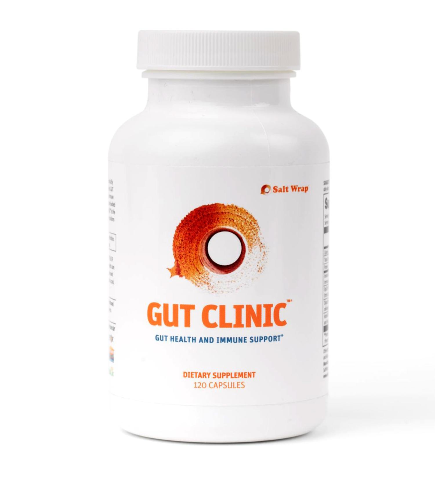 SaltWrap Gut Clinic Postbiotics - Gut Health Complete Gut Repair Barrier & Immune Support - Helps Bloating Gas & Indigestion - 90 Capsules - Buy Online on GoSupps.com