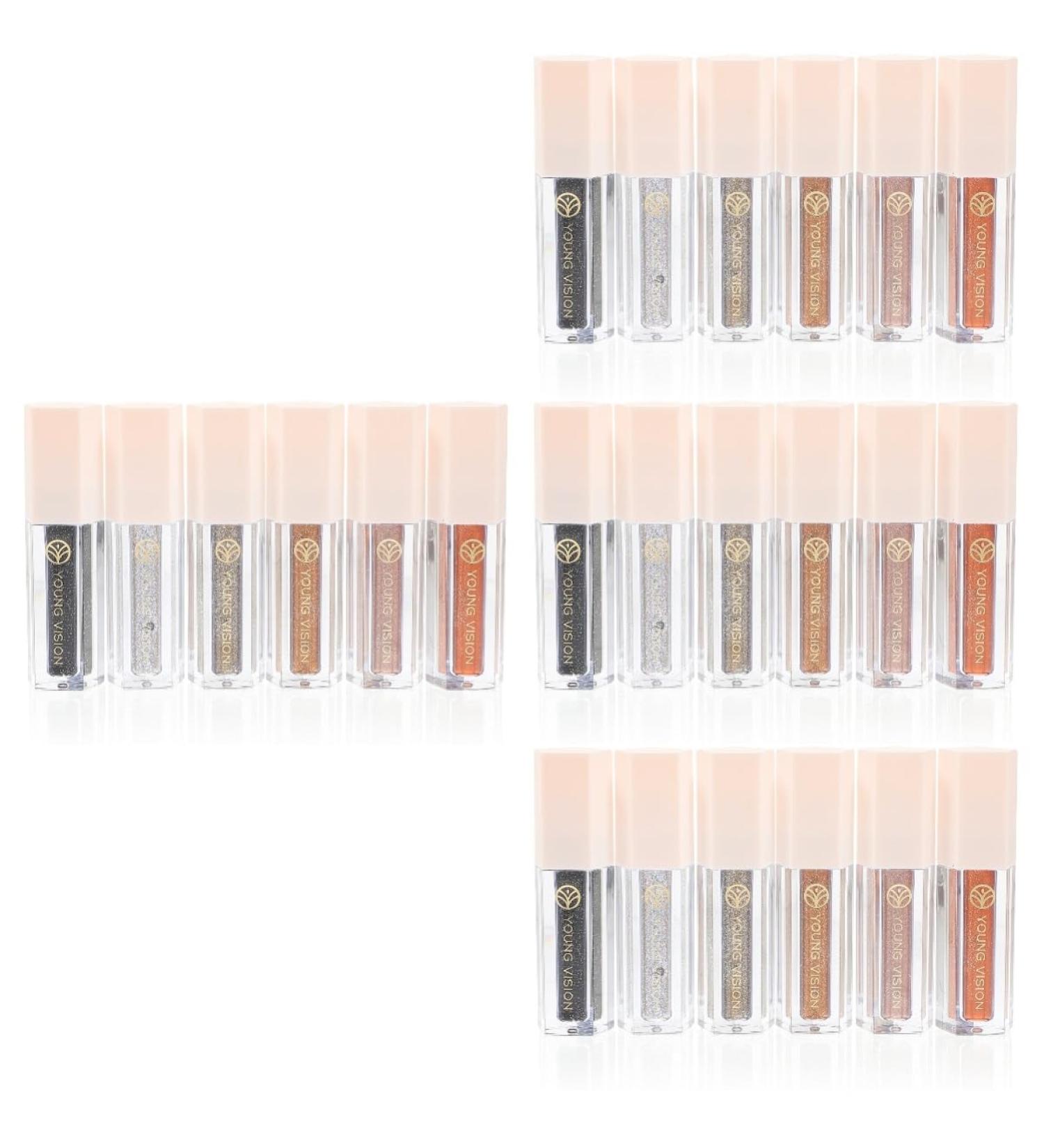 Didiseaon 24 Pcs Eye Shadow Set Glitter Liquid Eyeliner Shiny Miss Lasting Highlighter - Buy Online on GoSupps.com