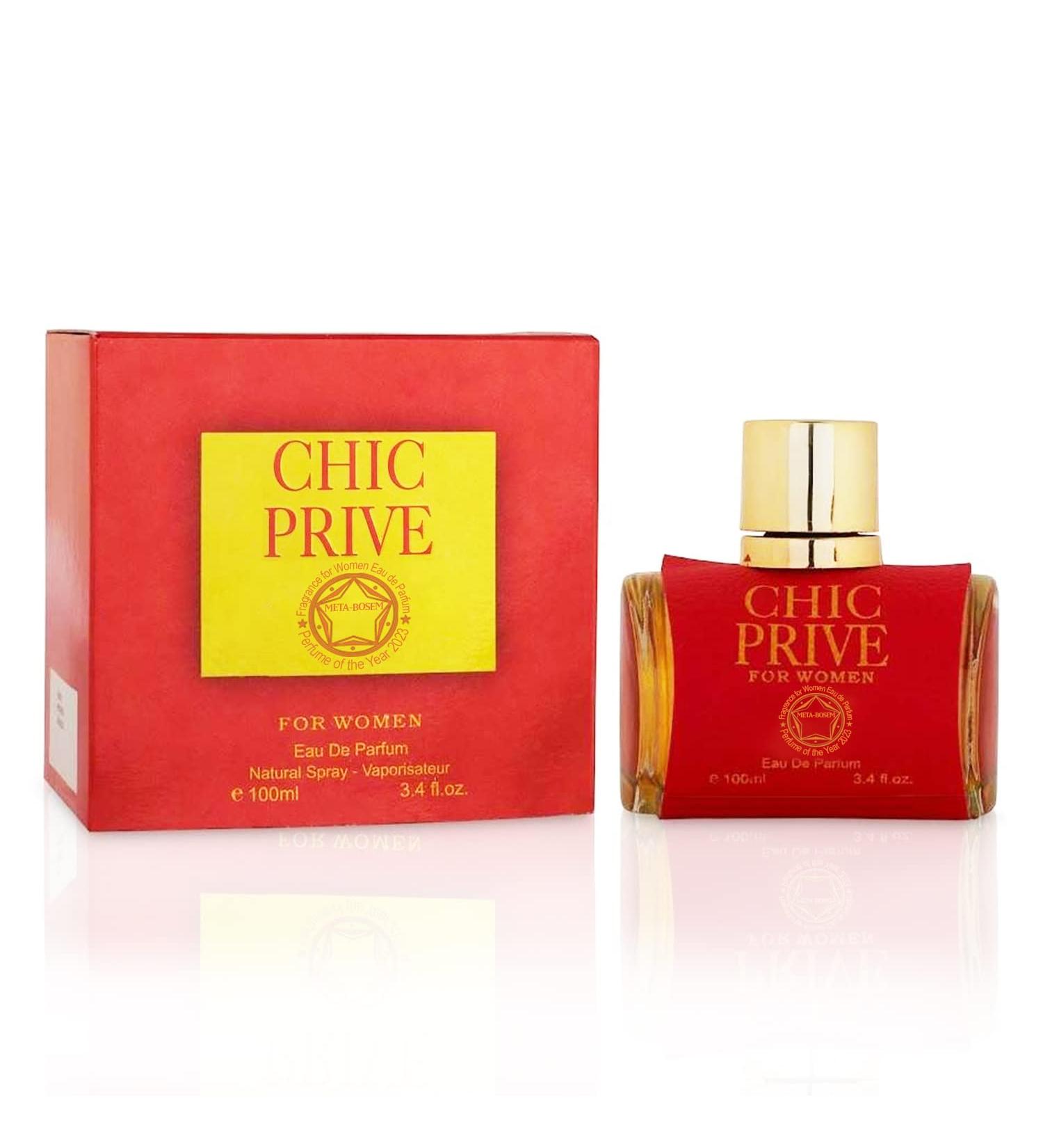 META-BOSEM Chic Prive Perfume for Women Eau de Parfum Natural Spray Girl's Fragrance - Fresh Feminine Scent - Holiday Gift - for All Day Use - a Classic Bottle 3.4 Fluid Ounce/100Ml Chic Prive 3.4 Fl Oz (Pack of 1) - Buy Online on GoSupps.com