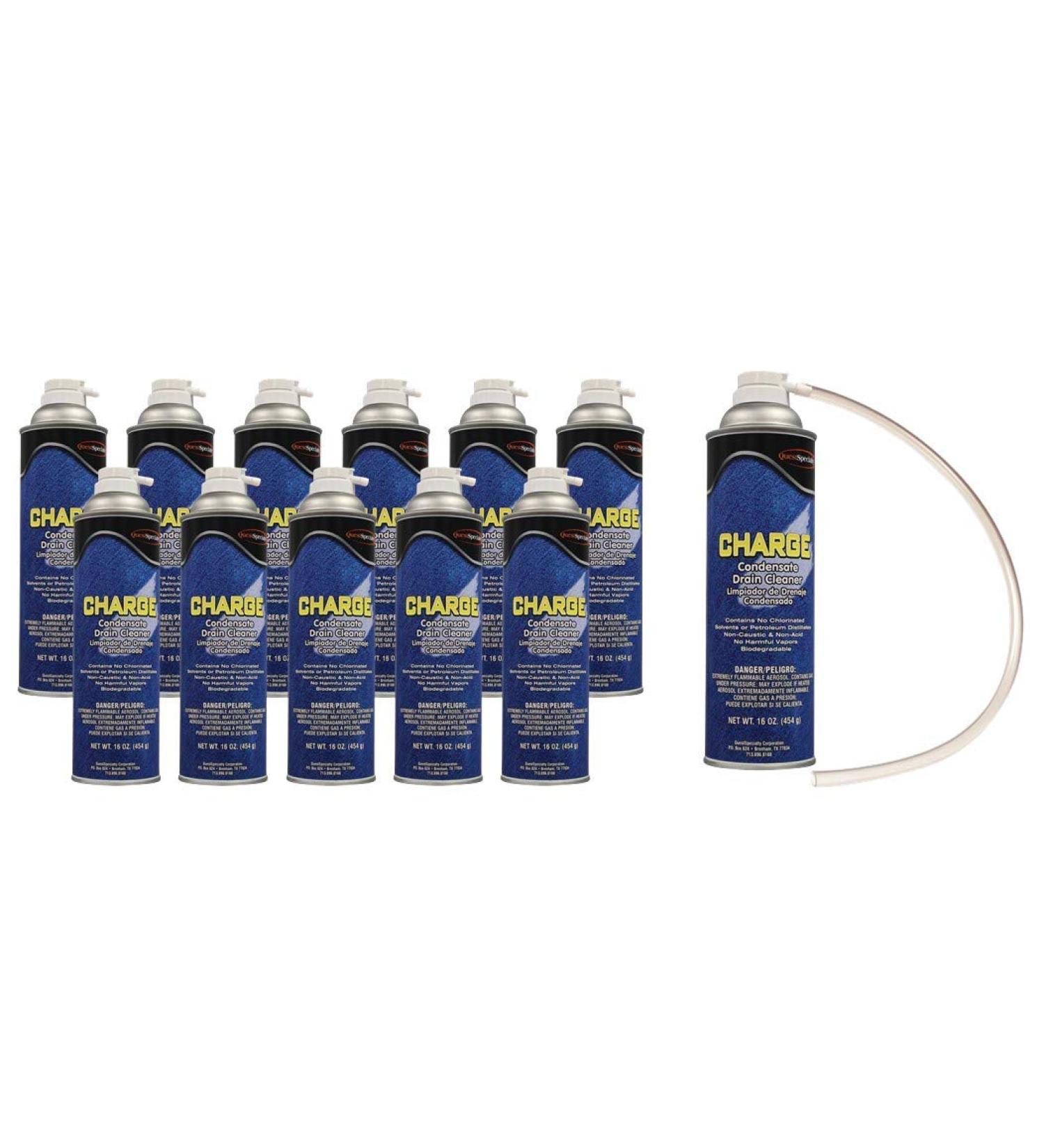 CHARGE Condensate Drain Cleaner Case of 12 - (20 oz.) Cans