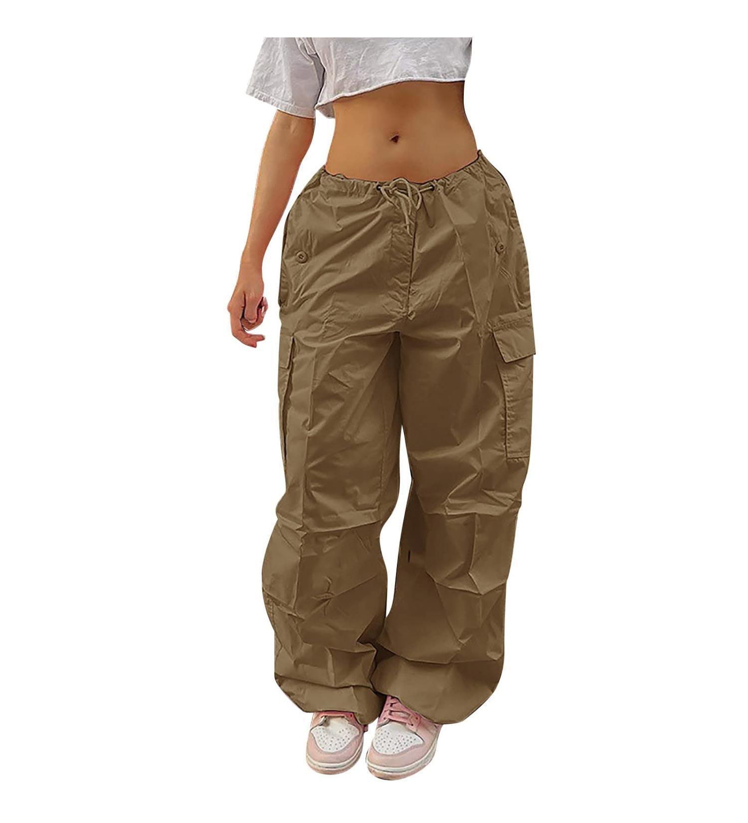 Shop Y2K Women s Parachute Pants | Vintage Cargo Goose Track Pants | Baggy 90s E-Girl Streetwear | International Shipping - Buy Online on GoSupps.com