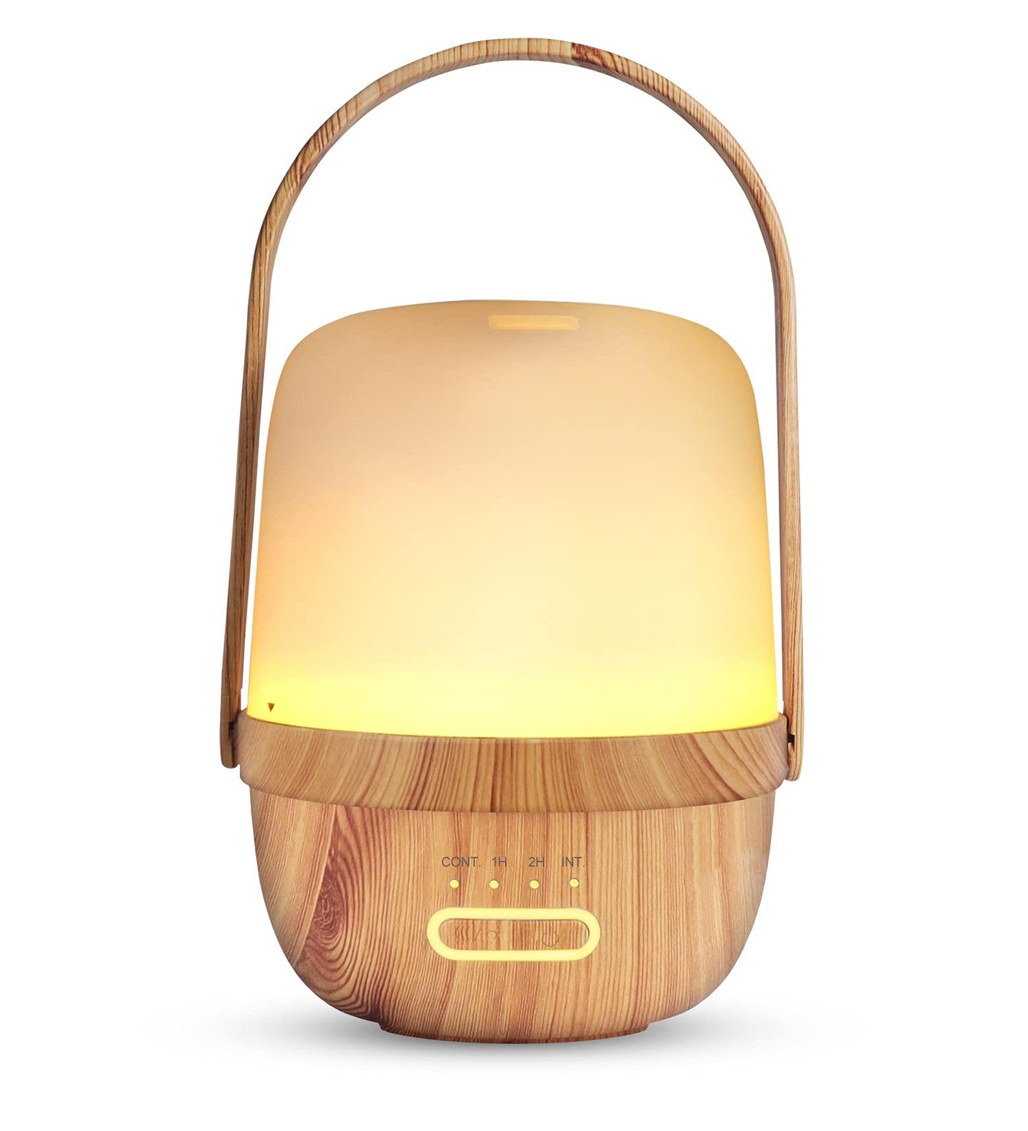 ARVIDSSON Wireless Essential Oil Diffusers Rechargeable Diffusers for Essential Oils Portable Cordless Aromatherapy Diffuser with Battery Operated Travel Diffuser Wood 100ml - Buy Online on GoSupps.com