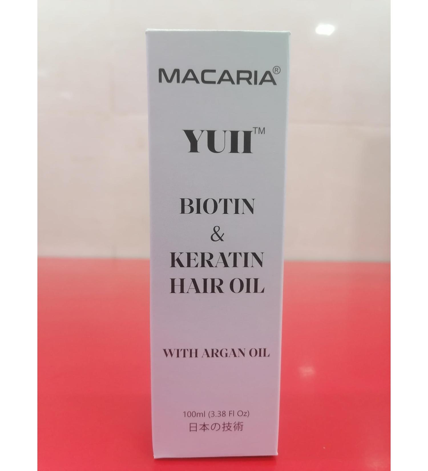 Macaria Herbal Pvt ltd Yuii Biotin long hair Growth Oil - Buy Online on GoSupps.com