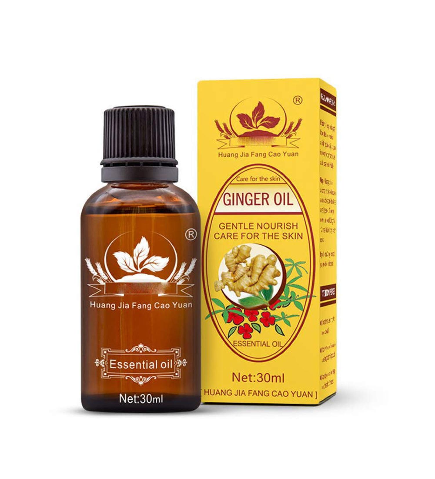Ginger Essential Oil for Lymphatic Drainage | Natural Body Massage Oil for Swelling - Buy Online Internationally - Buy Online on GoSupps.com