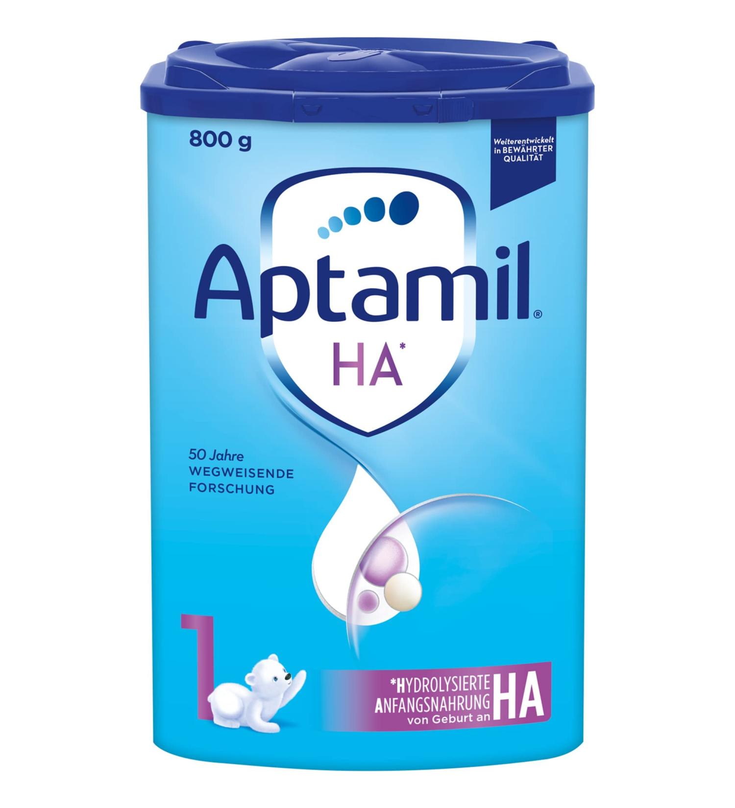 Aptamil HA 1 Infant Milk - DHA Enriched Lactose Only Palm Oil-Free 800g Baby Formula - Ideal from Birth - Buy Online on GoSupps.com