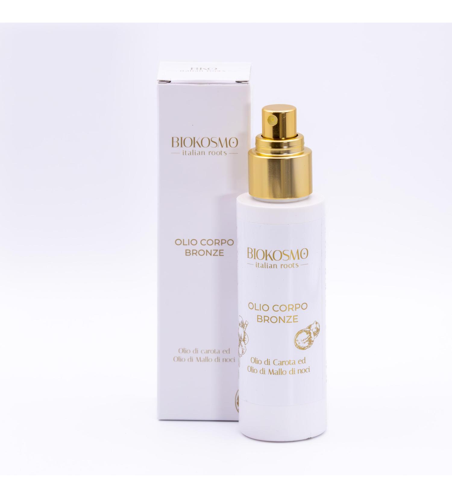 BIOKOSMO - italian roots - BRONZE BODY OIL CARROT OIL AND WALNUT SHORT OIL 100 ml 100% Made in Italy and Cruelty Free - Buy Online on GoSupps.com