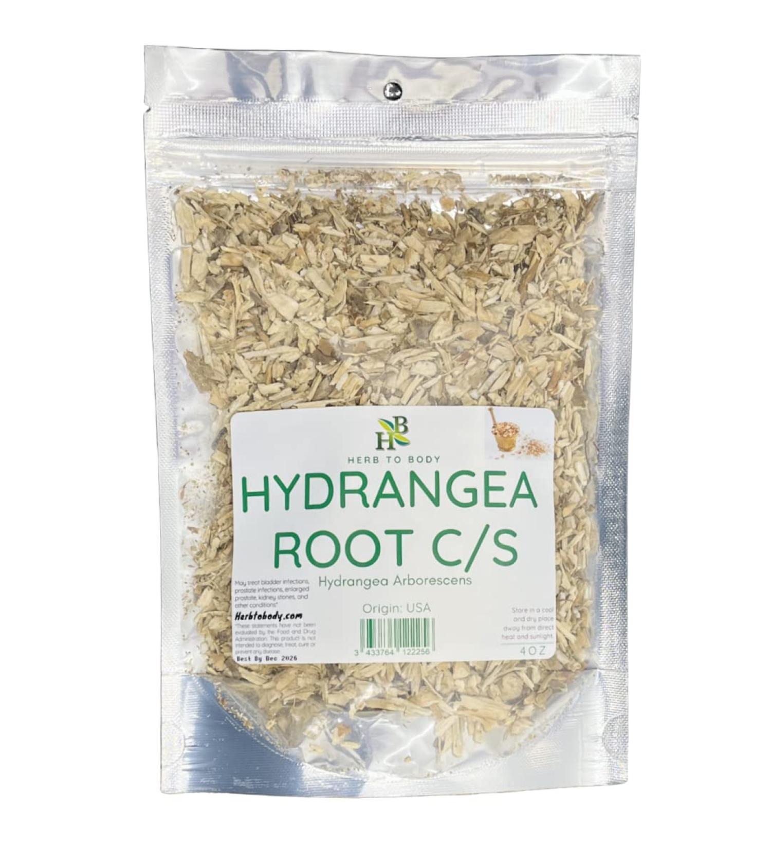 Herb To Body Hydrangea Root C/S - Cut & Sifted - Wildcrafted - 4oz