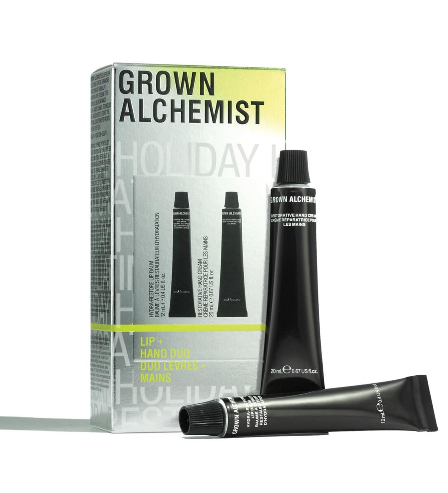 Grown Alchemist Lip + Hand Duo Kit Limited Edition Gift & Value Pack: Hydra-Restore Lip Balm & Restorative Hand Cream 20 mL Lip & Hand Duo Kit - Buy Online on GoSupps.com