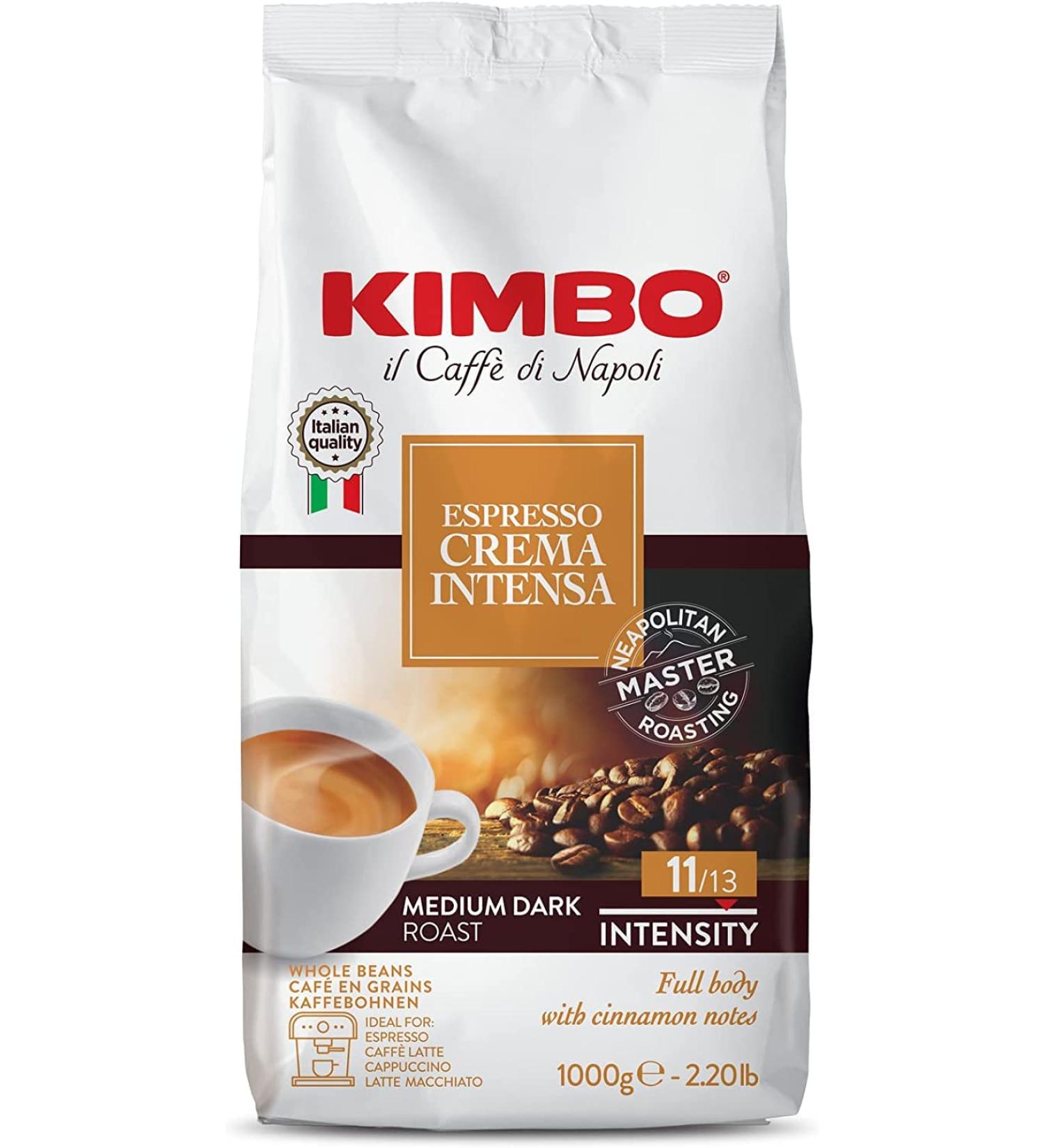  Kimbo Kimbo Espresso Italiano Italian Coffee Makers - Intense Cream Coffee Makers - 1kg Italian Coffee Whole Beans Dark Roasts Set of 6 - Buy Online on GoSupps.com