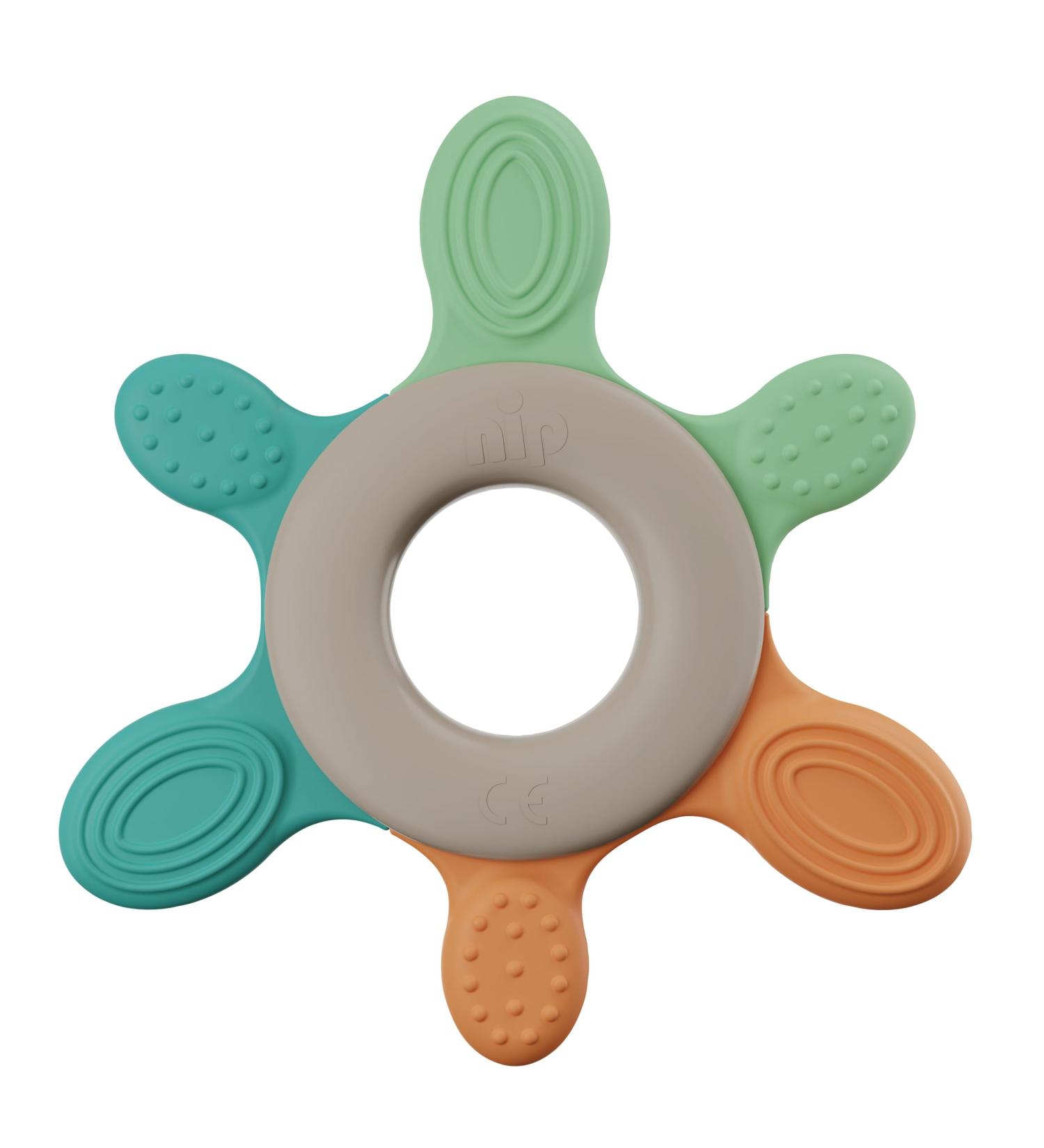 Nip Baby Bei ring | BPA-Free Cooling Teether Toy | Multi-Colored Durable Eco-Friendly | Promotes Play & Touch | For Babies 3 Months & Up - Buy Online on GoSupps.com
