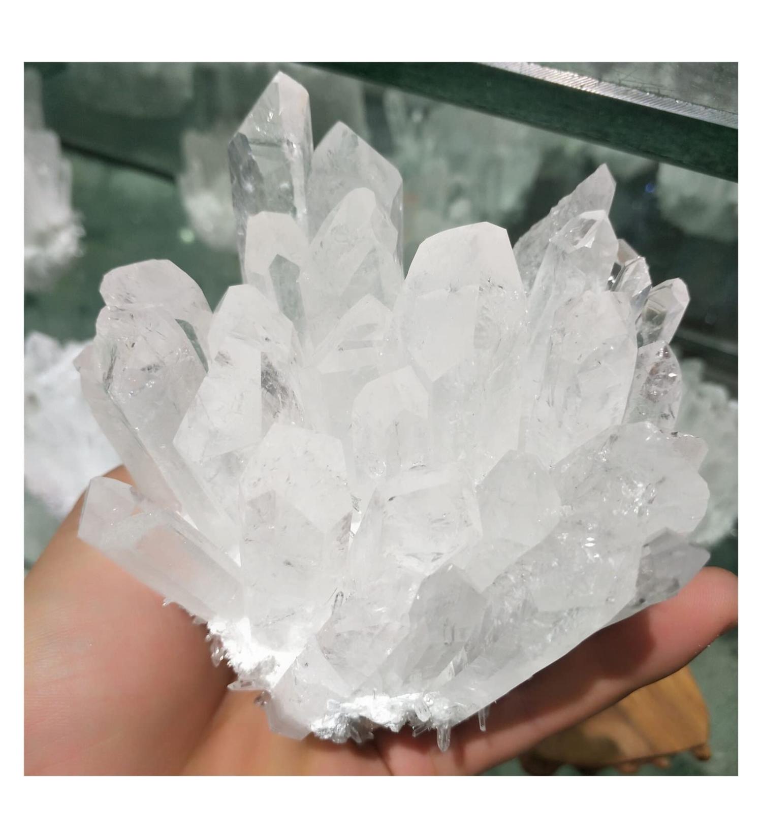Natural Crystal Rough 700g Natural Transparent White Crystal Cluster Natural Crystal Reiki Healing - Buy Online on GoSupps.com