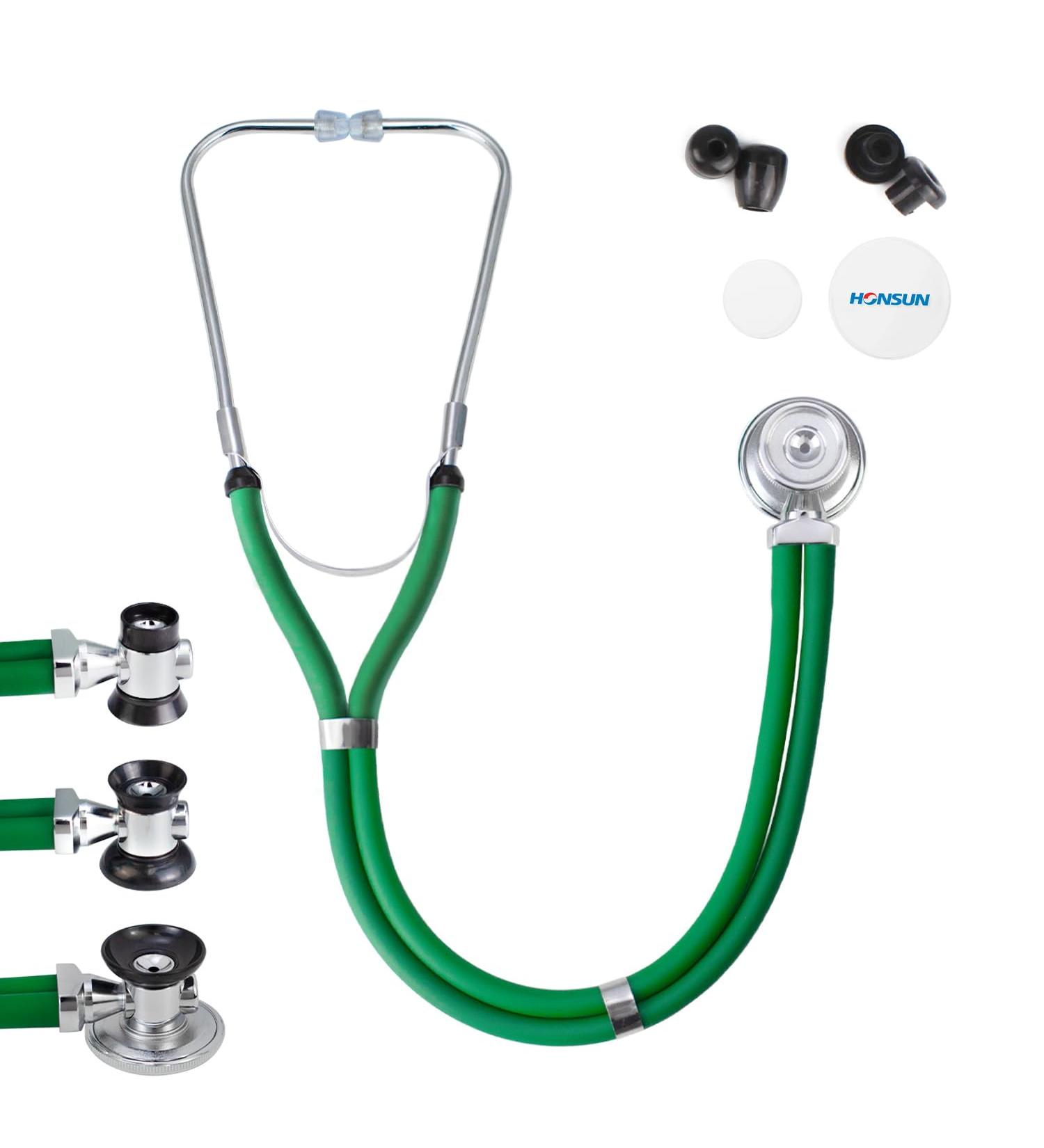HONSUN Sprague Rappaport Dual Head Stethoscope - Professional Cardiology Stethoscope for Adults & Kids - Ideal for Doctors, Nurses, Medical Students & Home Use - Green - Buy Online on GoSupps.com