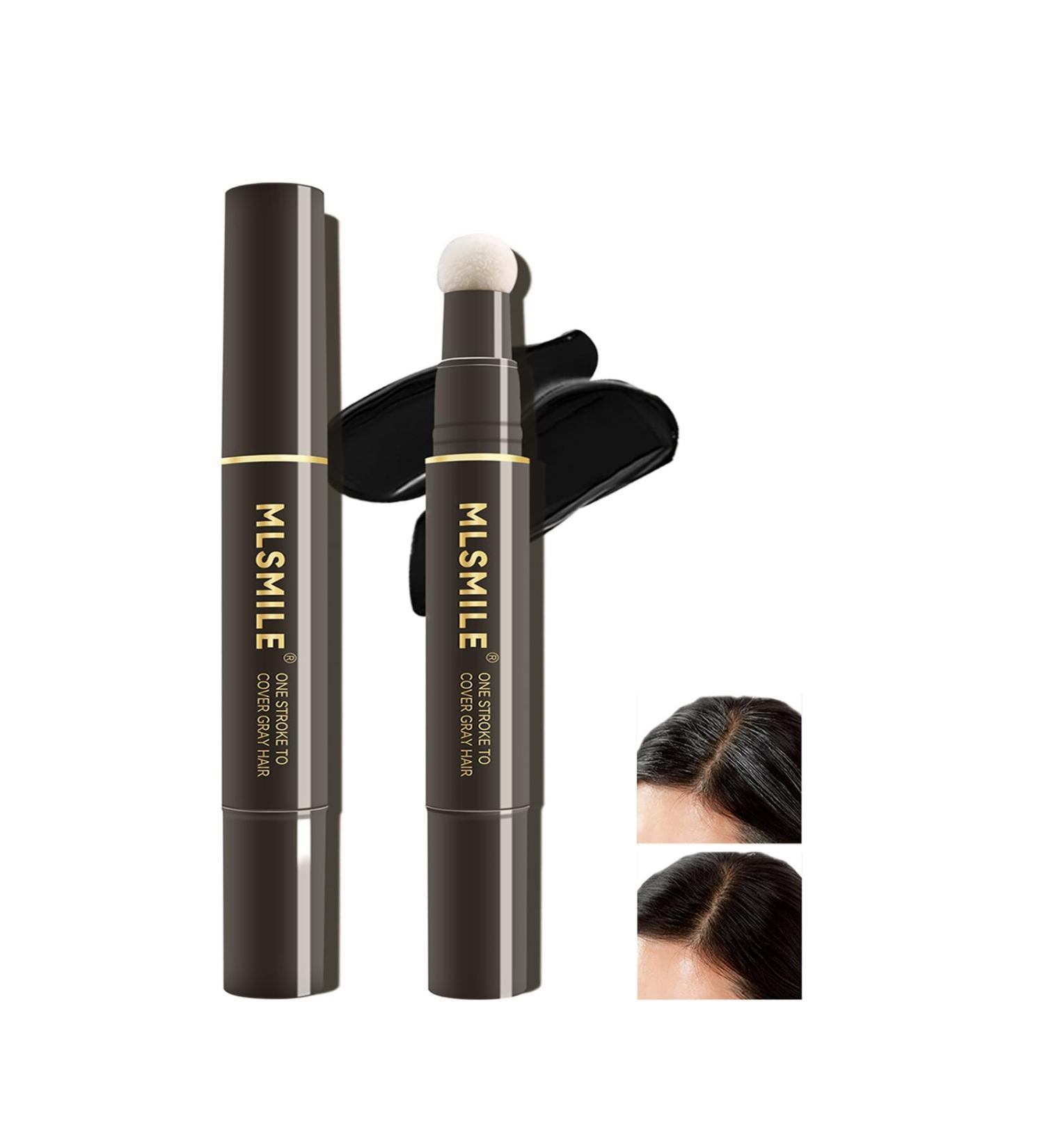One Stroke Gray Hair Cover Pen | Hairline Filler & Root Touch-Up Stick | Quick Cover Black Dye for White Hair - Buy Online on GoSupps.com
