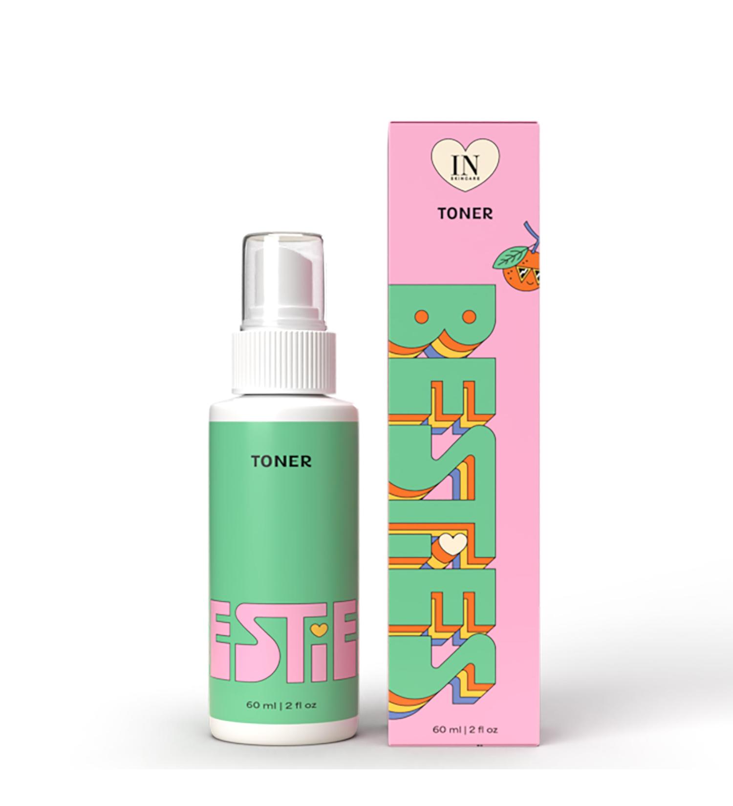 InstaNatural Besties Gentle Spray Toner - Hydrating Alcohol Free Vitamin C & Witch Hazel Breakout Control for Teens & Adults Citrus Scent 2 Fl Oz - International Shipping Available - Buy Online on GoSupps.com