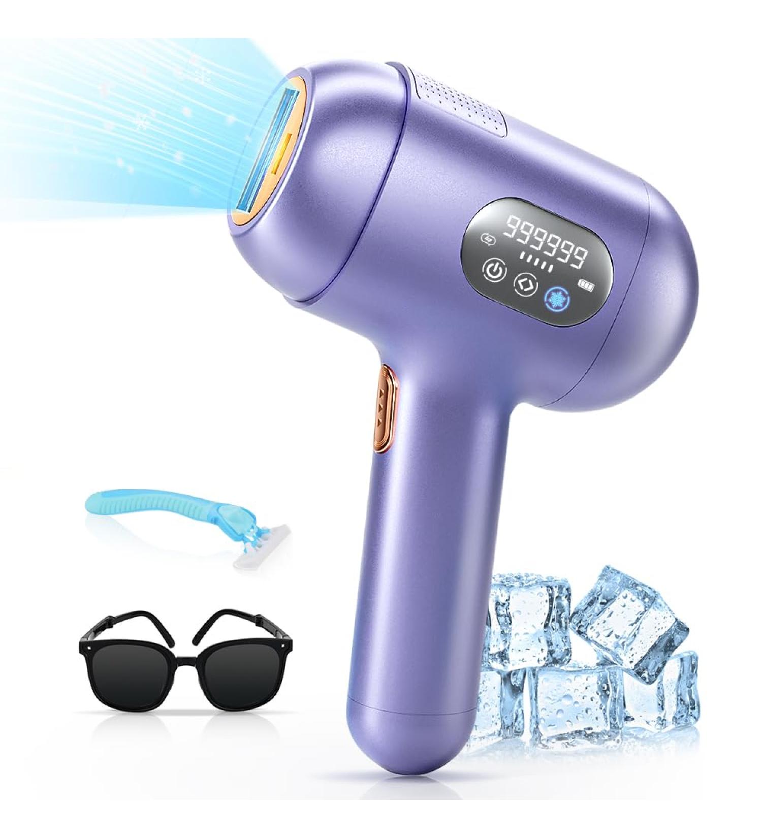Ualans Wireless IPL Hair Removal Device | Pain-Free Quick Results in 6 Weeks | Sapphire-Freezing Cooling | Portable for Body & Face | Perfect Gift for Women - Buy Online on GoSupps.com