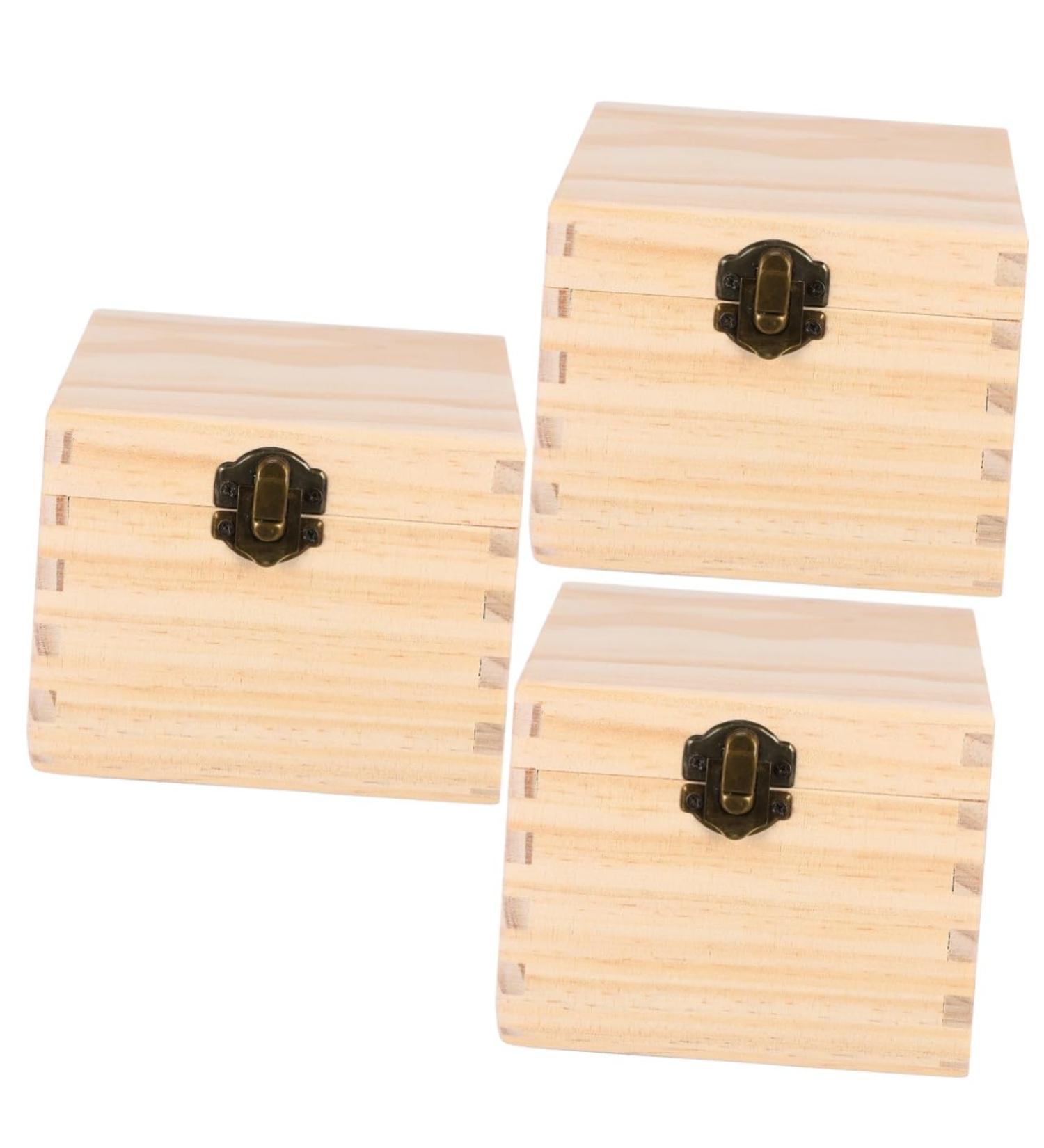 Buy Healvian 3 STK Essential Oils & Jewelry Storage Box | Small Wooden Gift Boxes for Jewelry & Pearls - Buy Online on GoSupps.com