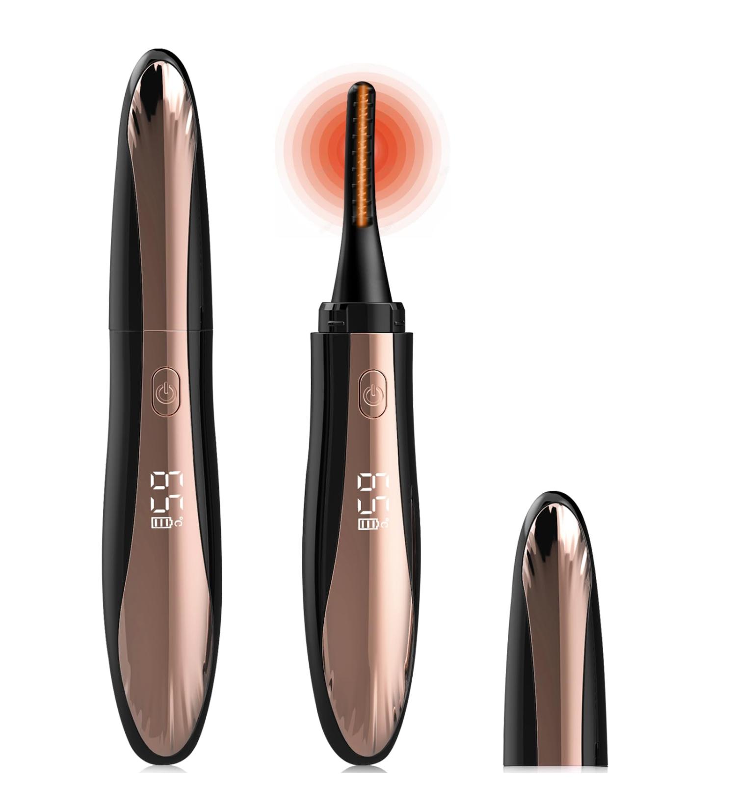 Heated Eyelash Curlers - Rechargeable Electric Lash Curler with 4 Temperature Modes | Perfect Gift for Women | International Shipping Available - Buy Online on GoSupps.com