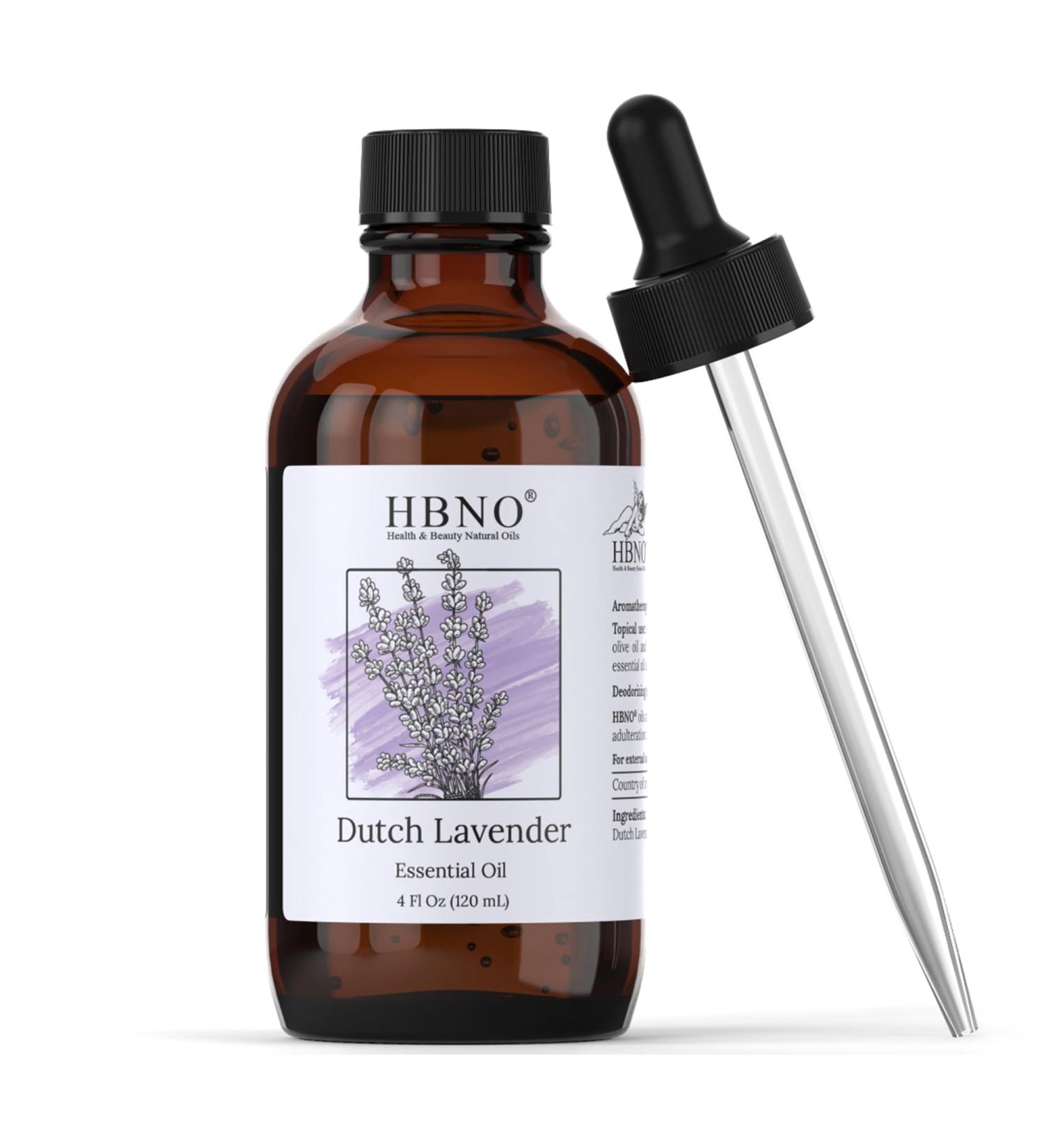 HBNO California Bottled Dutch Lavender Essential Oil 4 fl oz (120ml) - Natural Lavender Oil for Skin Perfect for Cleaning Aromatherapy DIY & Diffuser Lavender 4 Fl Oz (Pack of 1) - Buy Online on GoSupps.com