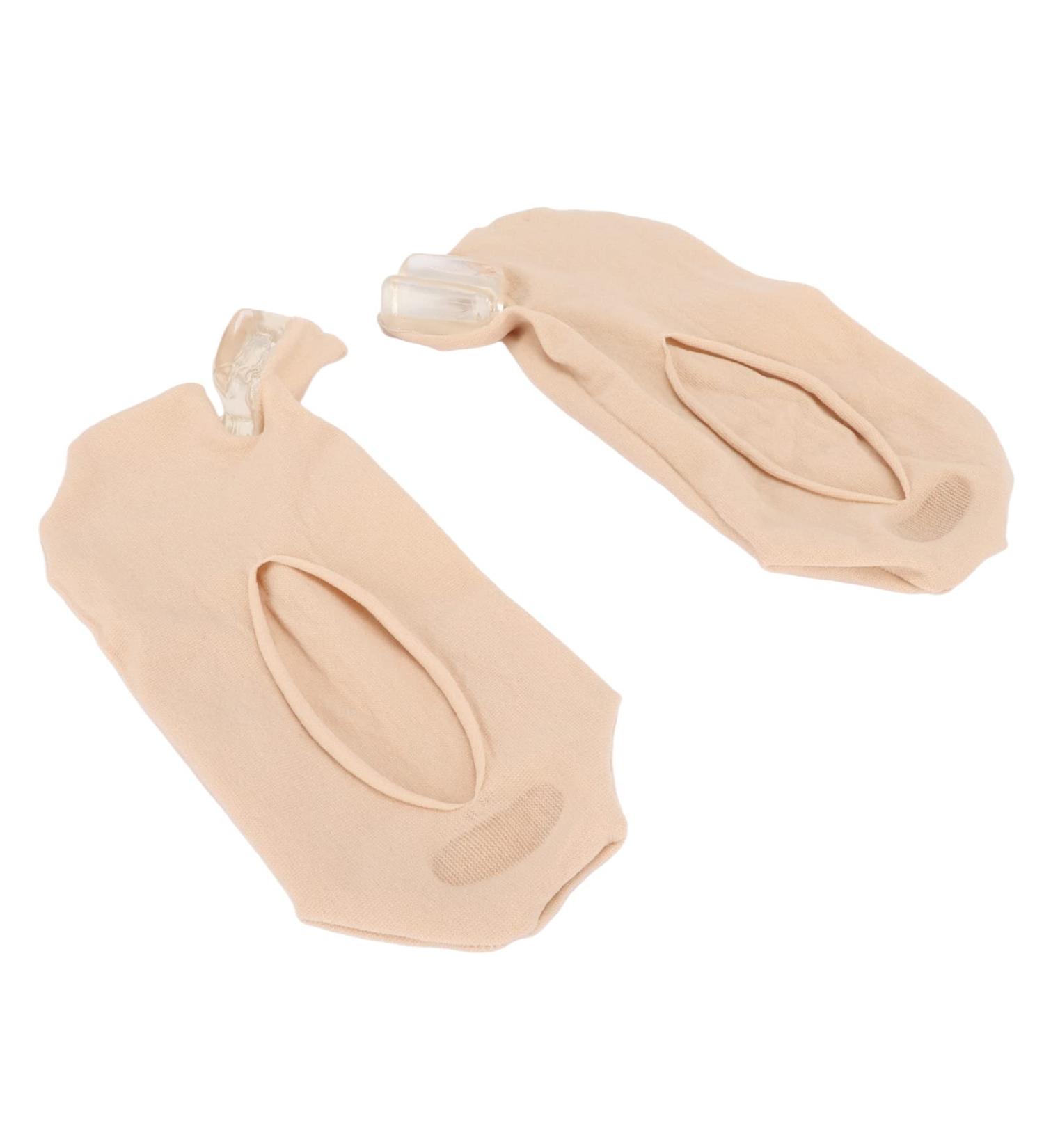 Breathable Toe Separator Socks - Bunion Corrector for Safe Travel (Skin Color) - Buy Online on GoSupps.com