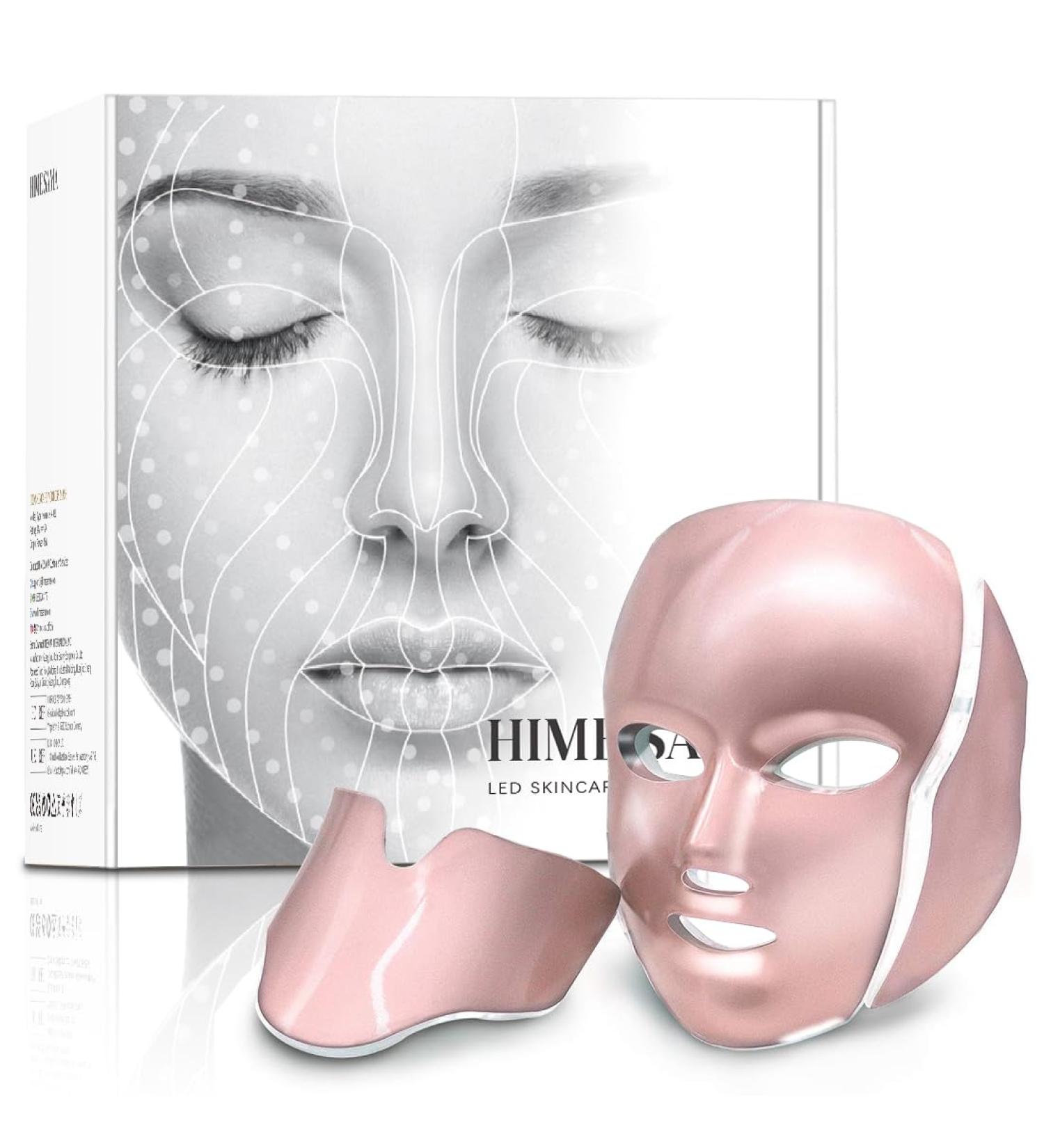 Shop A-021 LED Face Mask - 7 Colors Anti-Aging Light Therapy for Face & Neck | Korean Professional Technology - Buy Online on GoSupps.com