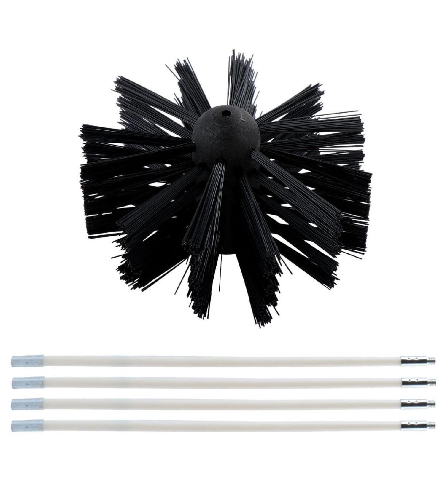 Electric Cleaning Brush Kit | Dryer Vent & Chimney Lint Remover | Indoor Duct Cleaner with 4 Tubes - Buy Online on GoSupps.com
