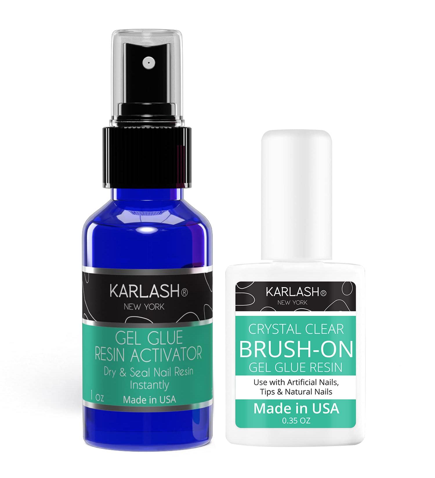 Buy Karlash Professional Dip System Brush On Glue Gel & Activator | 0.5 oz & 1 oz | International Shipping Available - Buy Online on GoSupps.com