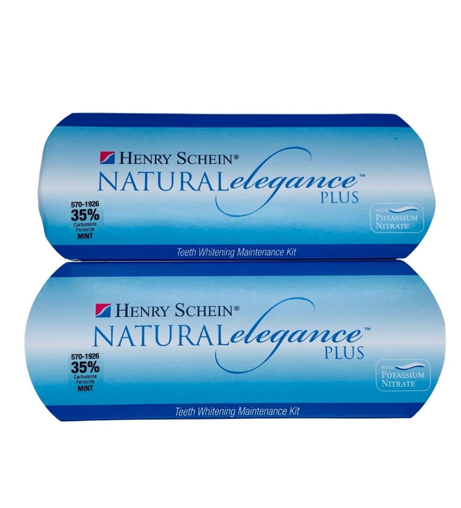 Natural Elegance 35% Carbamide Peroxide Mint Teeth Whitening Gel | Henry Schein 2 Pack | Opalescence Comparable | Reduced Sensitivity - Buy Online on GoSupps.com