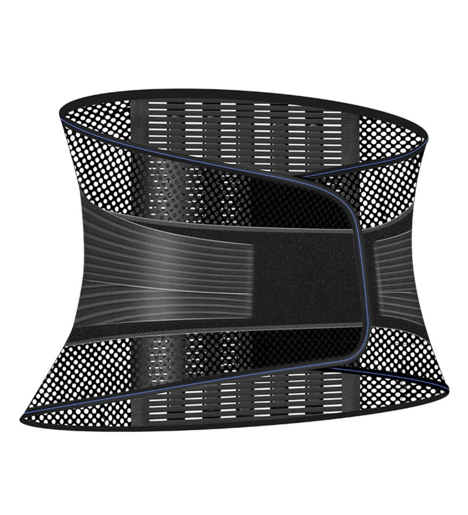 Nezih Breathable Double Train Lumbar Support Belt | Posture Pain Relief for Back Pain Scoliosis & Herniated Discs - Buy Online on GoSupps.com