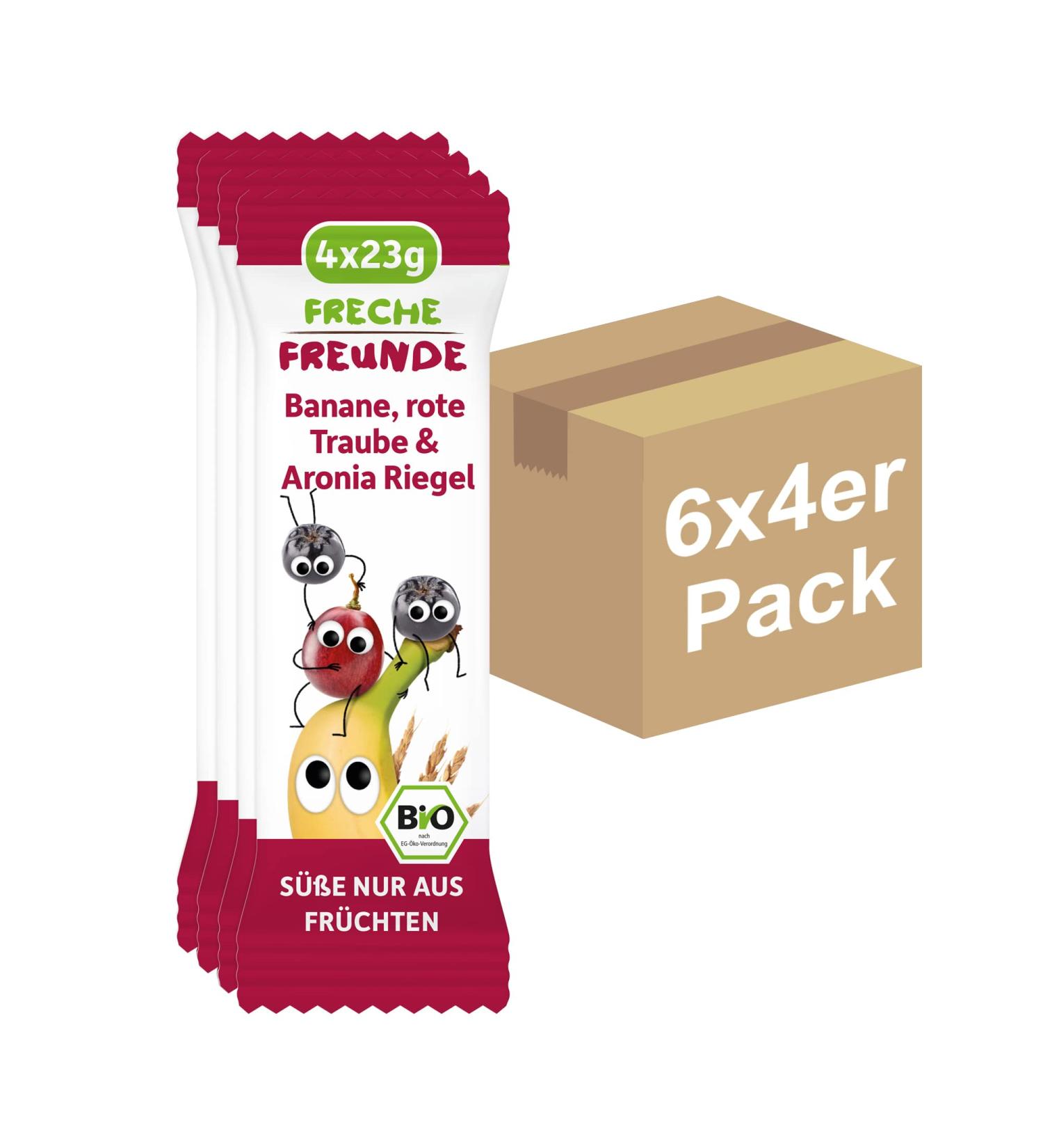 Buy Cheeky Friends Organic Fruit Bars - Rote Traube Aronia & Banana No Added Sugar Kids & Babies 1+ 6x (4x23g) - Healthy Snack Option - Buy Online on GoSupps.com