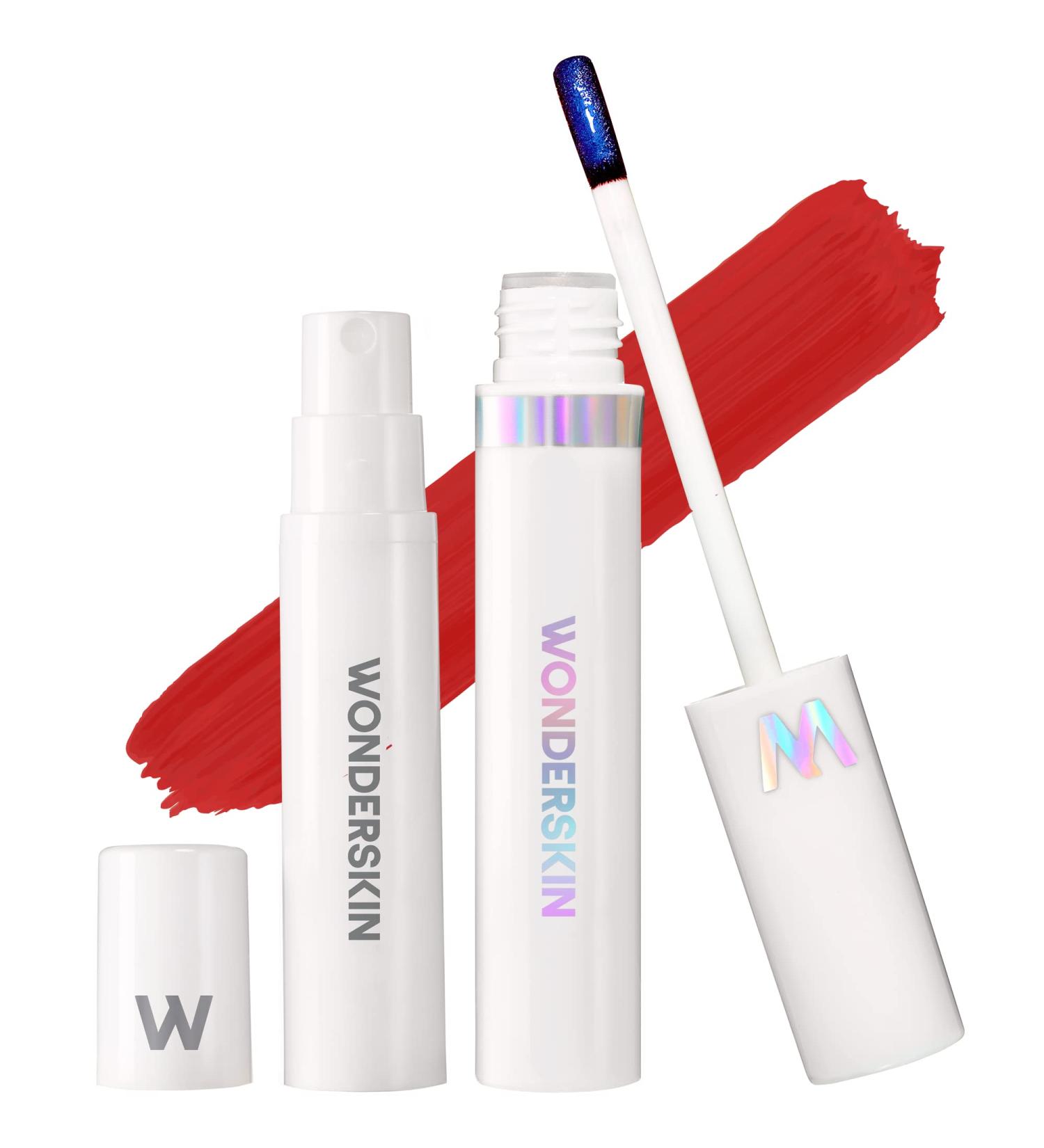 Wonderskin Wonder Blading Peel and Reveal Red Lip Stain Kit - Long Lasting Waterproof Lip Tint, Transfer Proof Makeup - Hayley Kit - Buy Online on GoSupps.com
