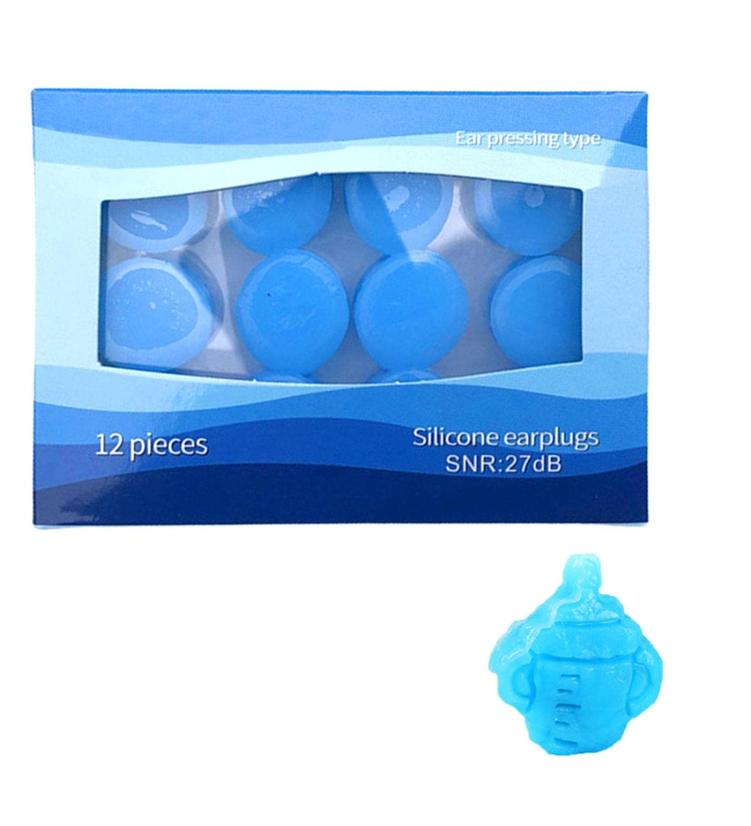 Reusable Earplugs - Super Soft Foam & Silicone Hearing Protection for Sleep Travel & Work | Washable Noise Reduction Earplugs - 2 Blue - Buy Online on GoSupps.com
