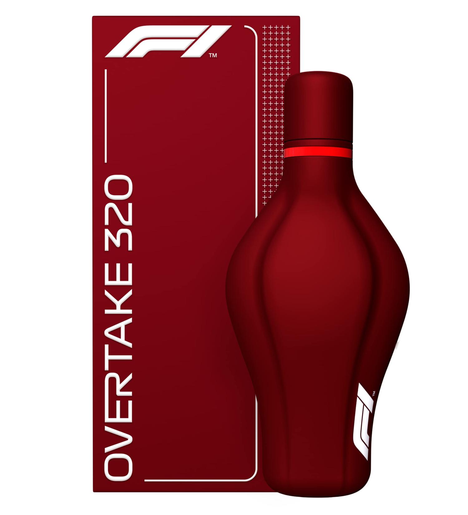 Formula 1 Overtake 320 - Race Collection Mens Cologne An Amber and Spicy Eau de Toilette 2.5 Fl Oz