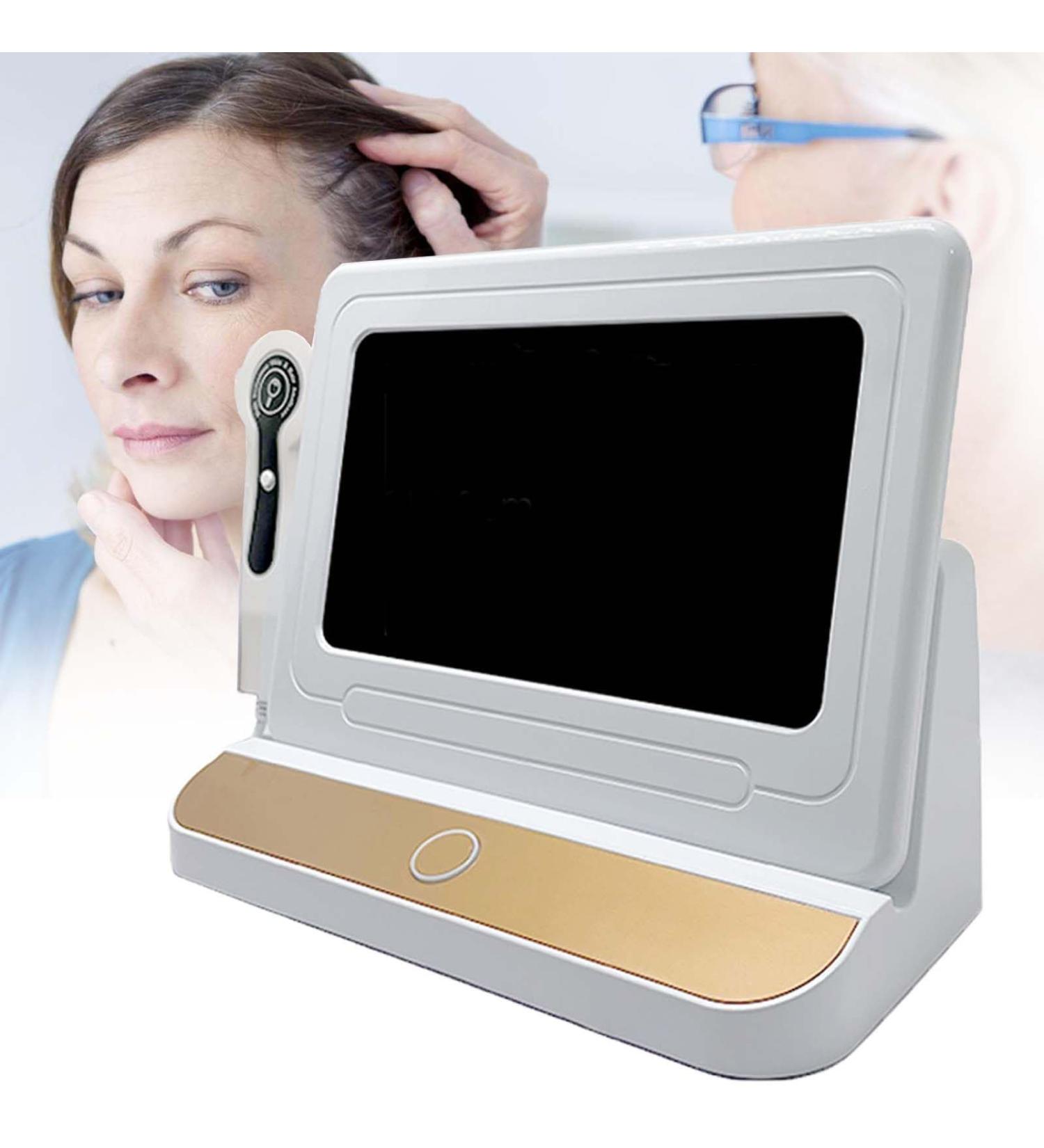 D Tecteur De Follicule Pileux du Cuir Chevelu D Tecteur De Cuir Chevelu Analyseur De Cheveux Et De Peau 200x / 50x Double Objectif pour Le Visage Coiffure Soins du Cuir Chevelu - Buy Online on GoSupps.com