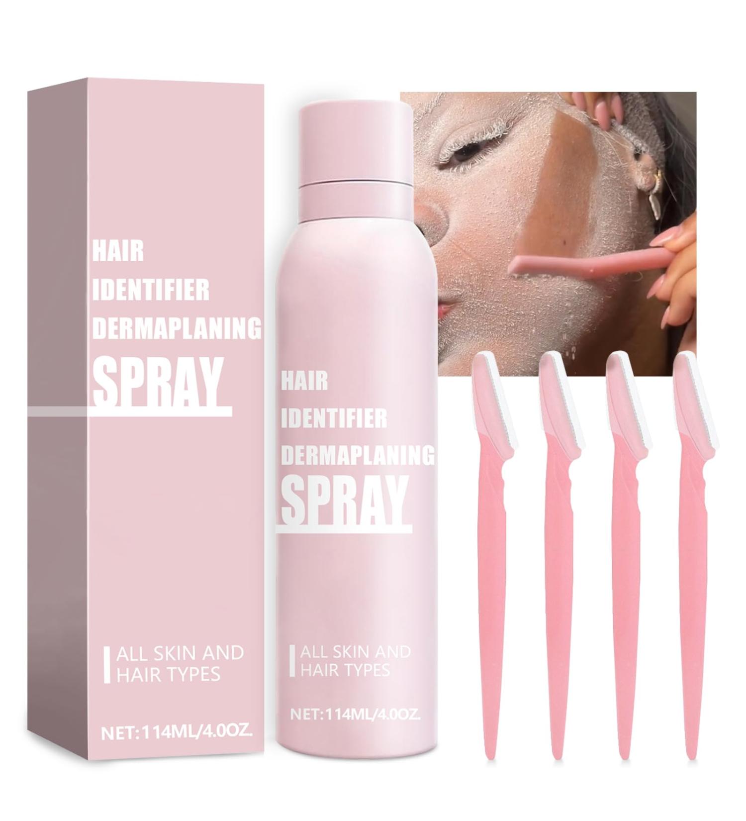 Hair Identifier Spray for Face Shaving & Dermaplaning | Skin Body Hair Identifying Spray for Women - Buy Online on GoSupps.com
