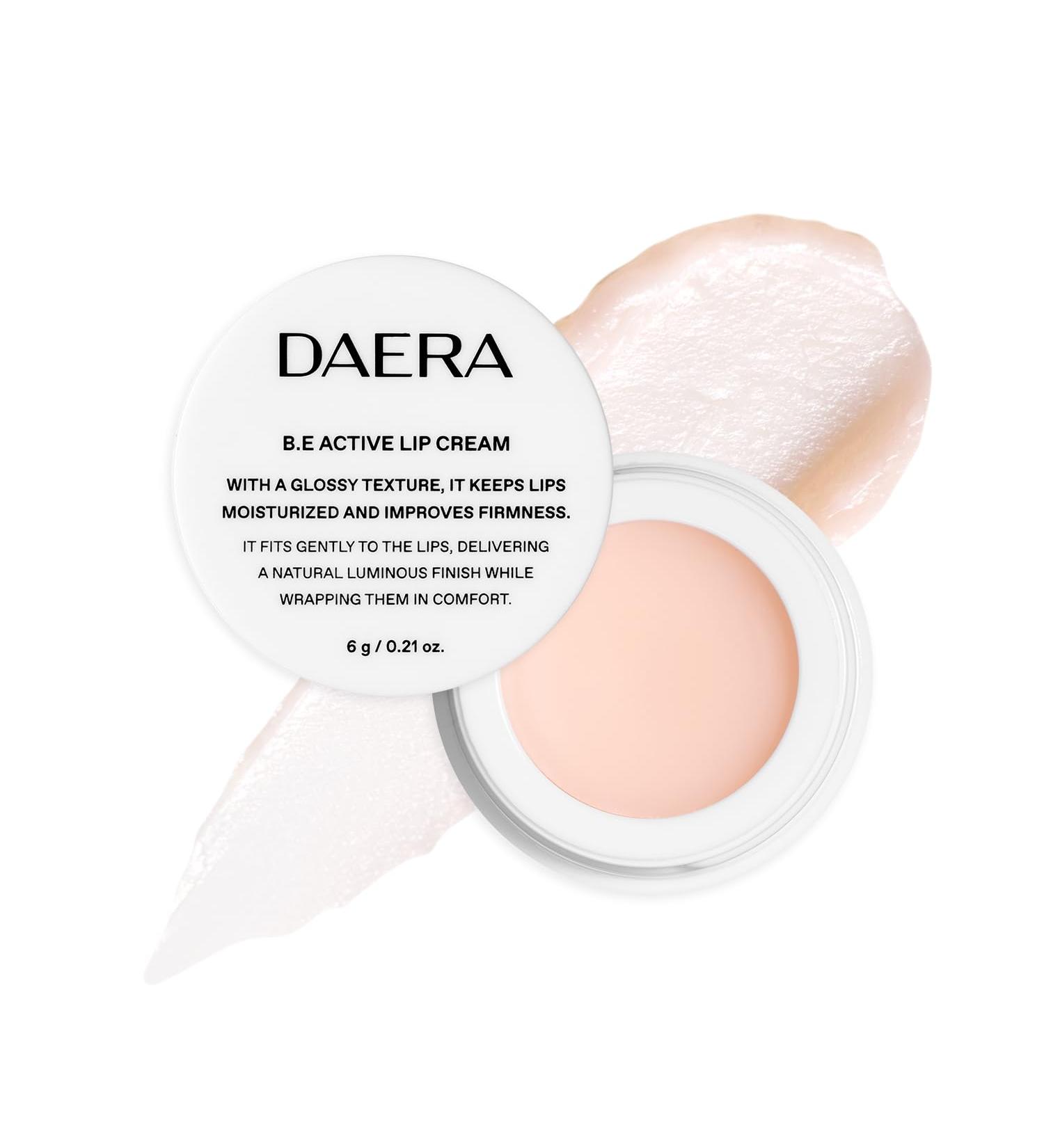 Daera B.E Active Lip Cream 6g Hydrating Moisturizing and Plumping Korean Overnight Sleeping Mask for Dry Lips Glossy Finish Natural Ingredients Non-Irritating Gentle for Sensitive Skin - Buy Online on GoSupps.com