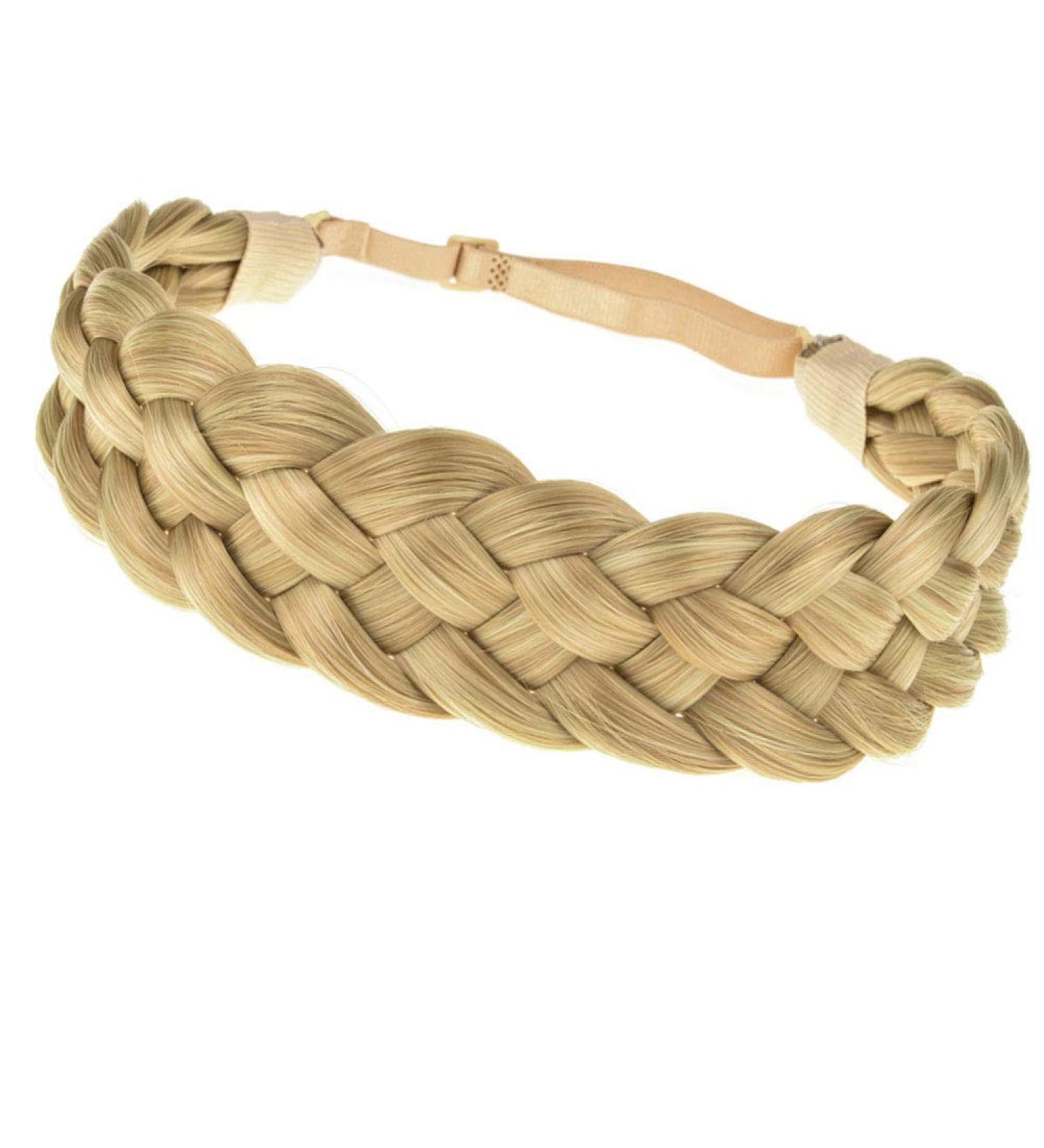 TOECWEGR Braided Hair Band 5 Strands Hair Scrunchie Classic Chunky Elastic Synthetic Headband Women's Beauty Accessories B09 Five-strand braidB09 - Buy Online on GoSupps.com