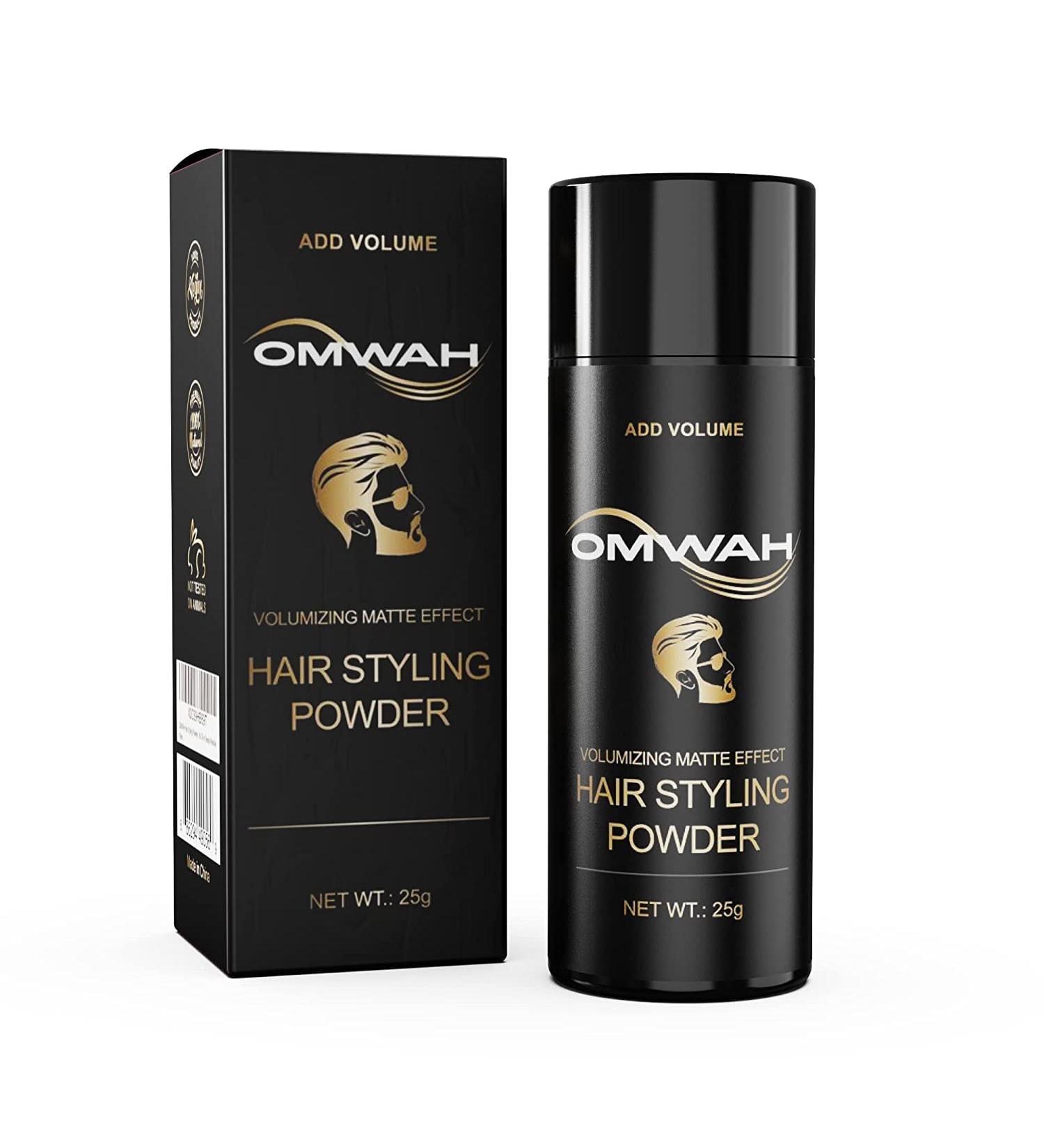 OMWAH SNOWADE Hair Styling Powder (25g) - Natural Men's Hair Powder for Volume and Texture - Buy Online on GoSupps.com
