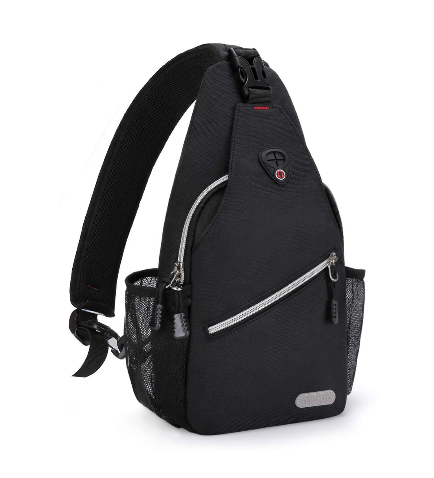 MOSISO Mini Sling Backpack - Small Hiking Daypack for Travel & Outdoor Activities in Black - Buy Online on GoSupps.com