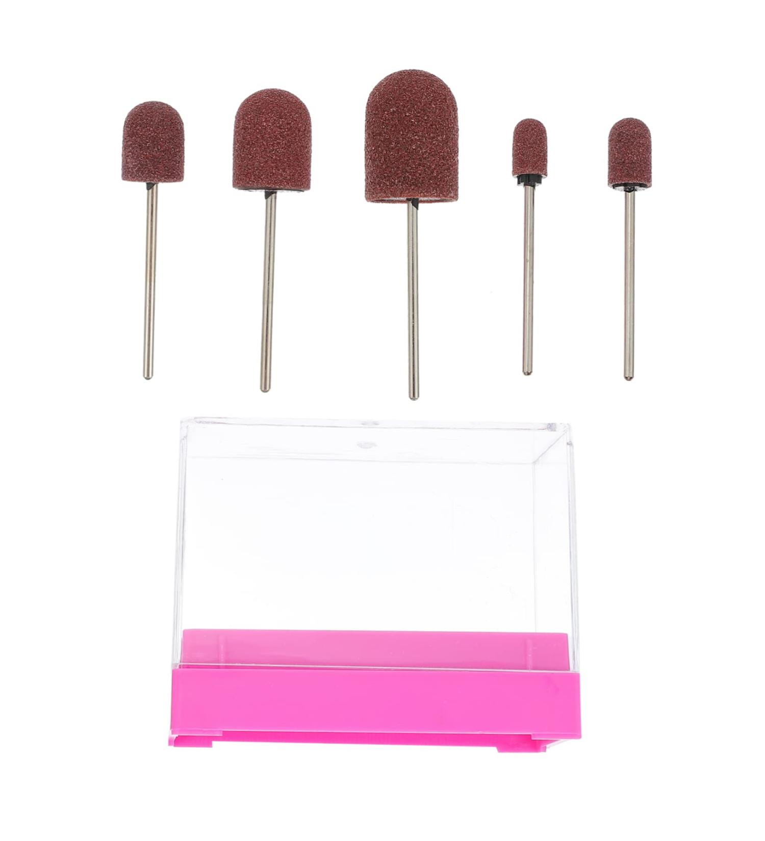 Kisangel 1 Set Nail Sand Ring Cap Electronic Tools Portable Nail Drill Nail Art Accessories Cuticle Clean Nail Drill Bit Ceramic Grinding Head Portable Handpiece File Nail Salon Tool Poland 8x6cm Rosy - Buy Online on GoSupps.com